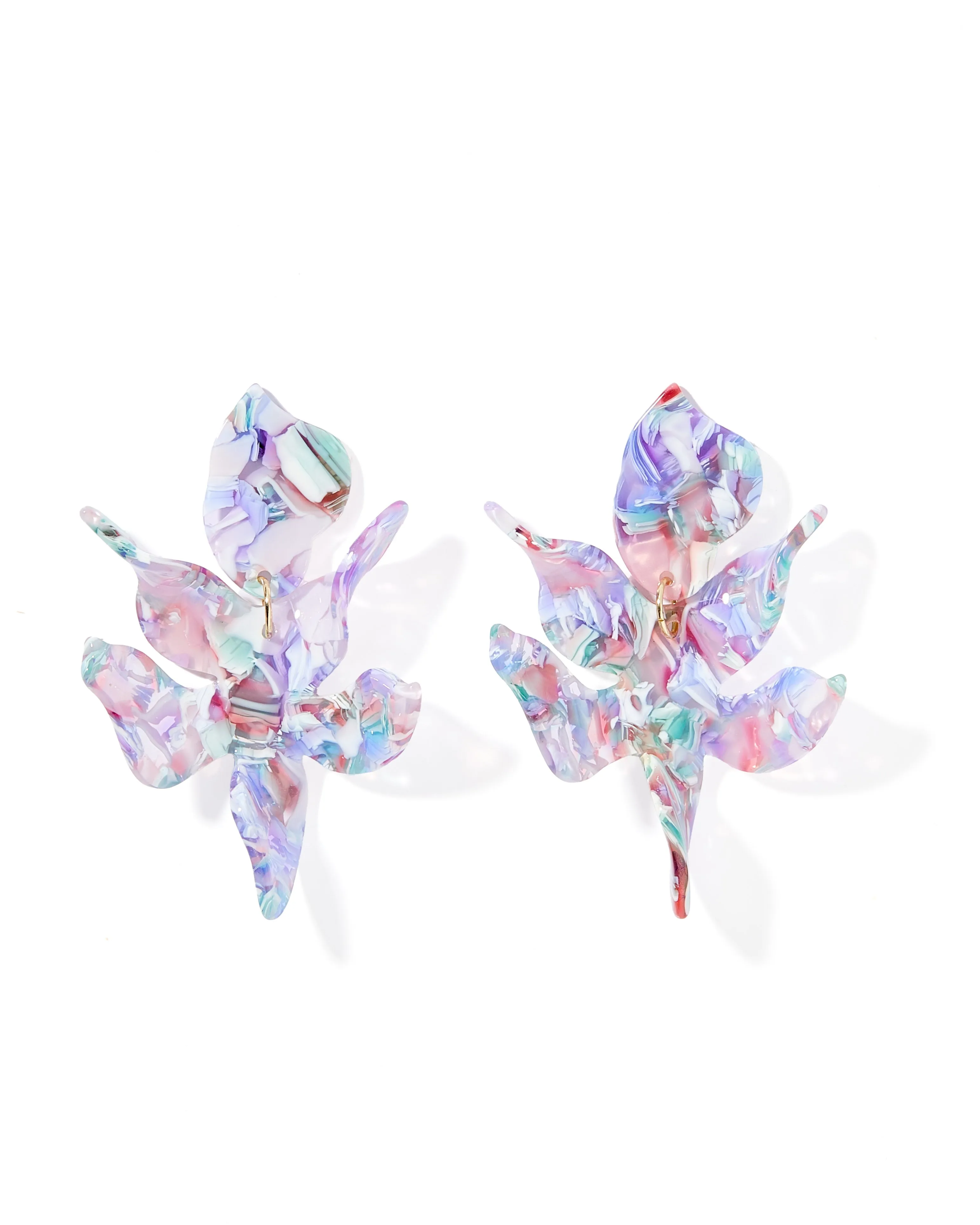 Flora Statement Earrings - Lavender Sea Glass sold by Buddy Love