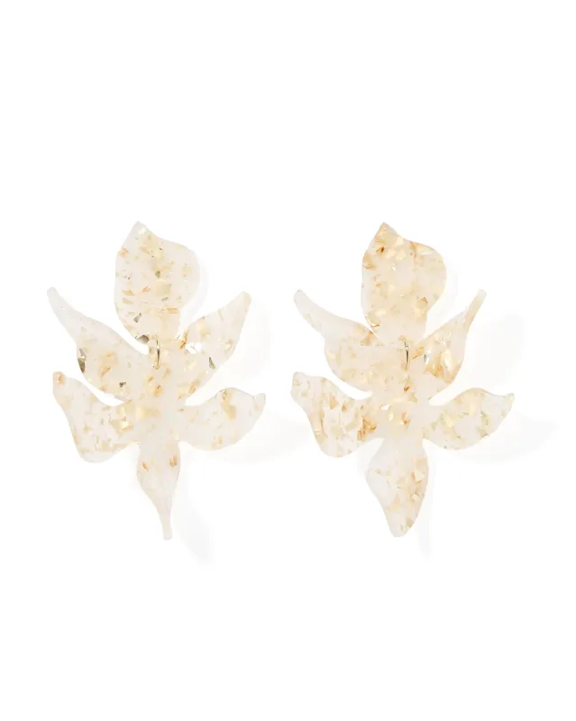 Flora Statement Earrings - Gold Confetti sold by Buddy Love