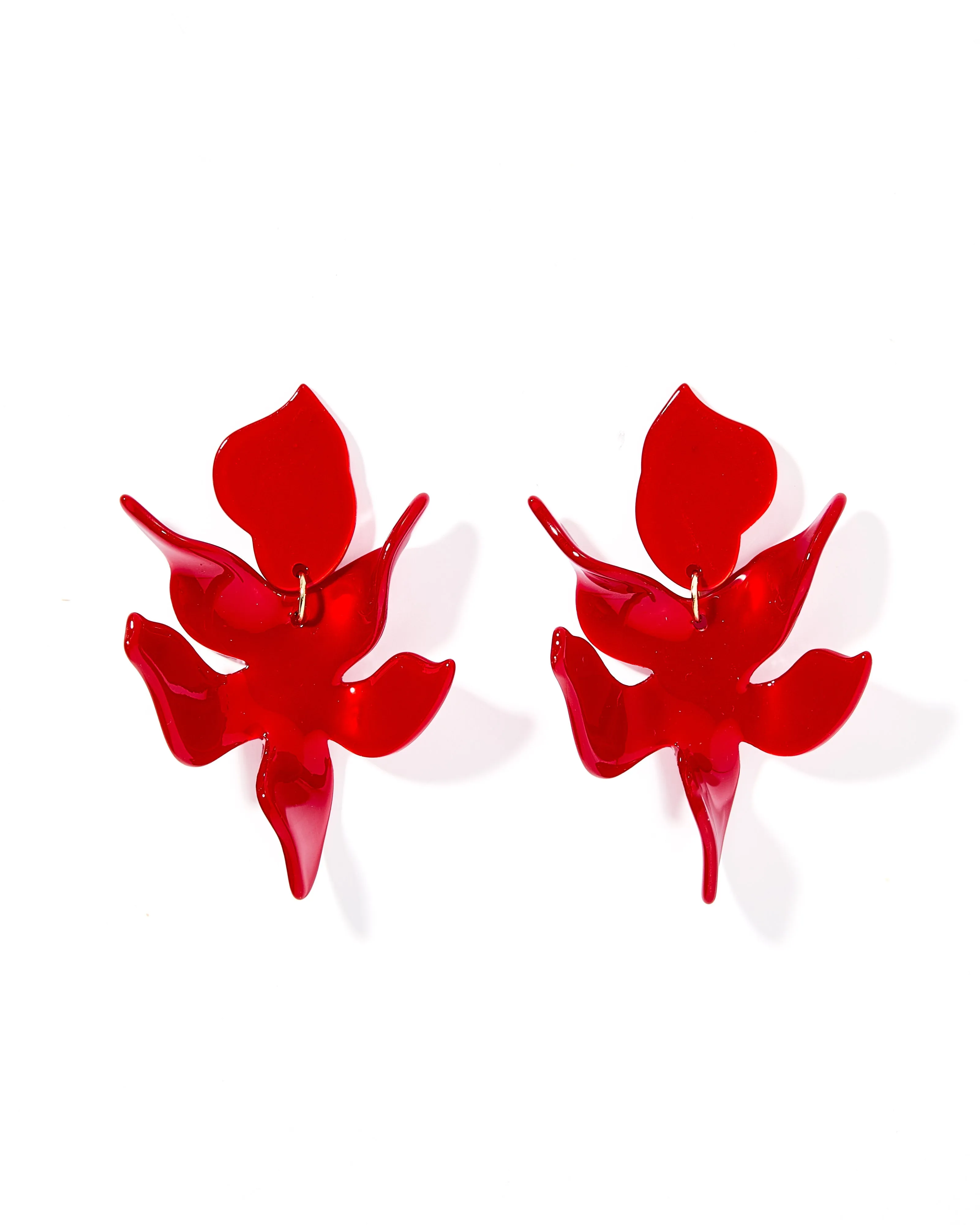 Flora Statement Earrings - Crimson sold by Buddy Love