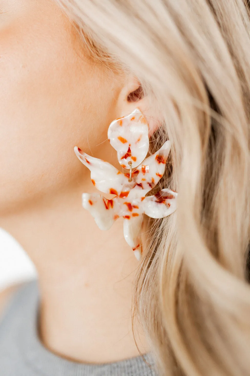 Flora Statement Earrings - Texas Pearl sold by Buddy Love product image thumbnail 2