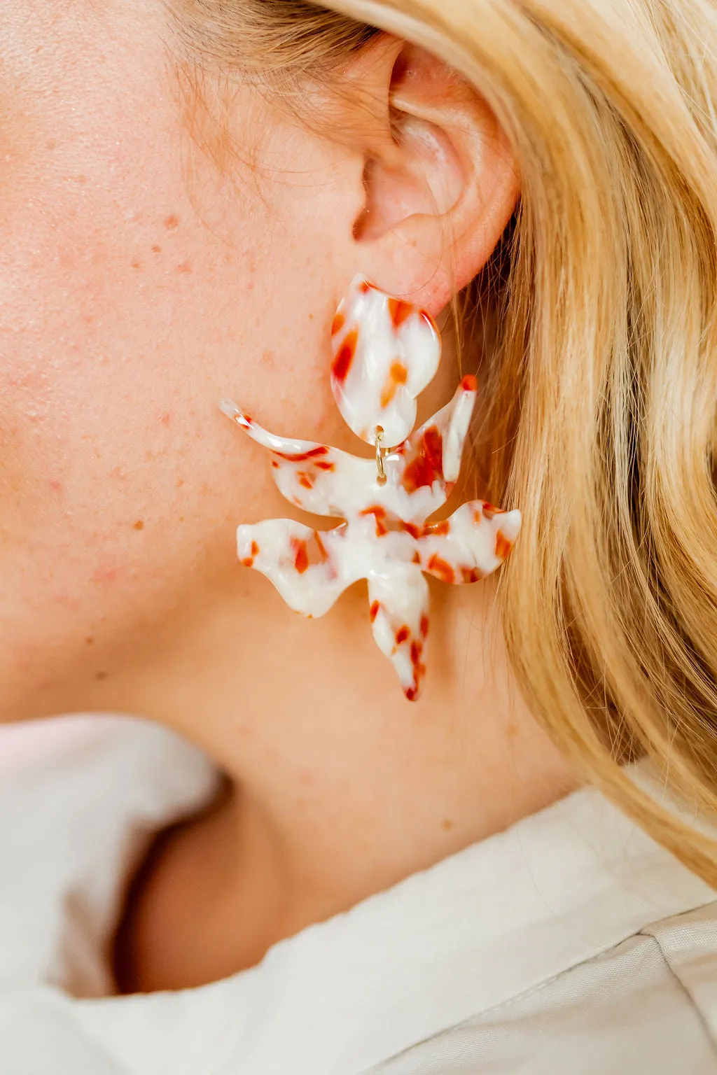 Flora Statement Earrings - Texas Pearl sold by Buddy Love