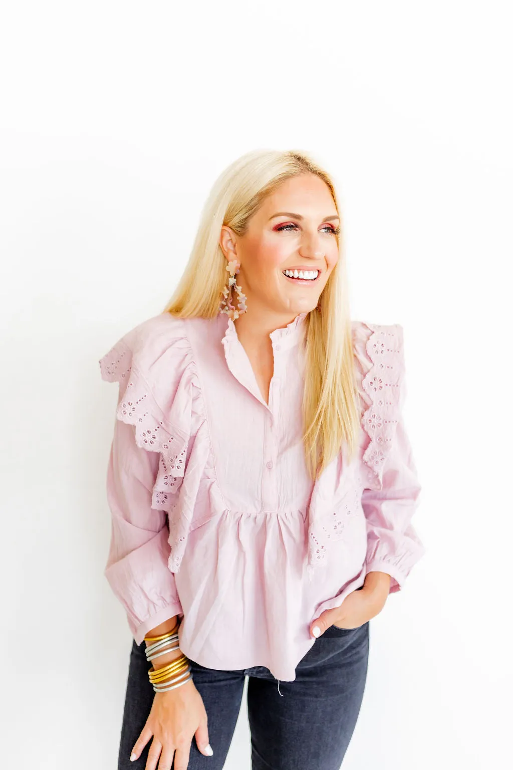 Bianca Statement Earrings - Lavender Honey sold by Buddy Love product image thumbnail 3