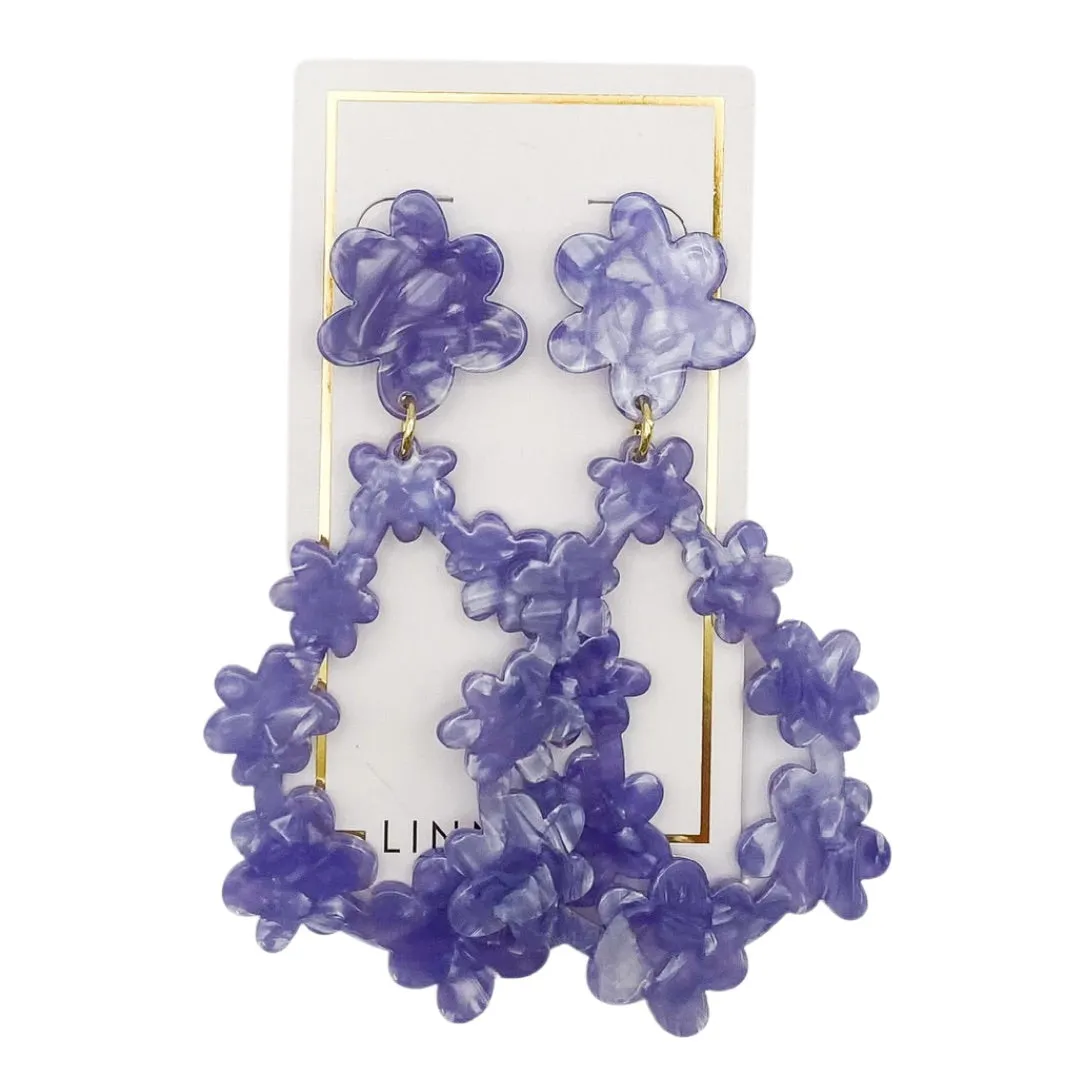 Bianca Statement Earrings - Periwinkle sold by Buddy Love product image thumbnail 5