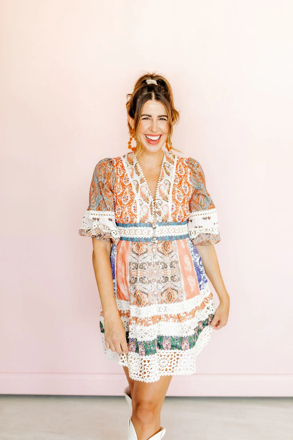 Bianca Statement Earrings - Honey sold by Buddy Love product image thumbnail 2