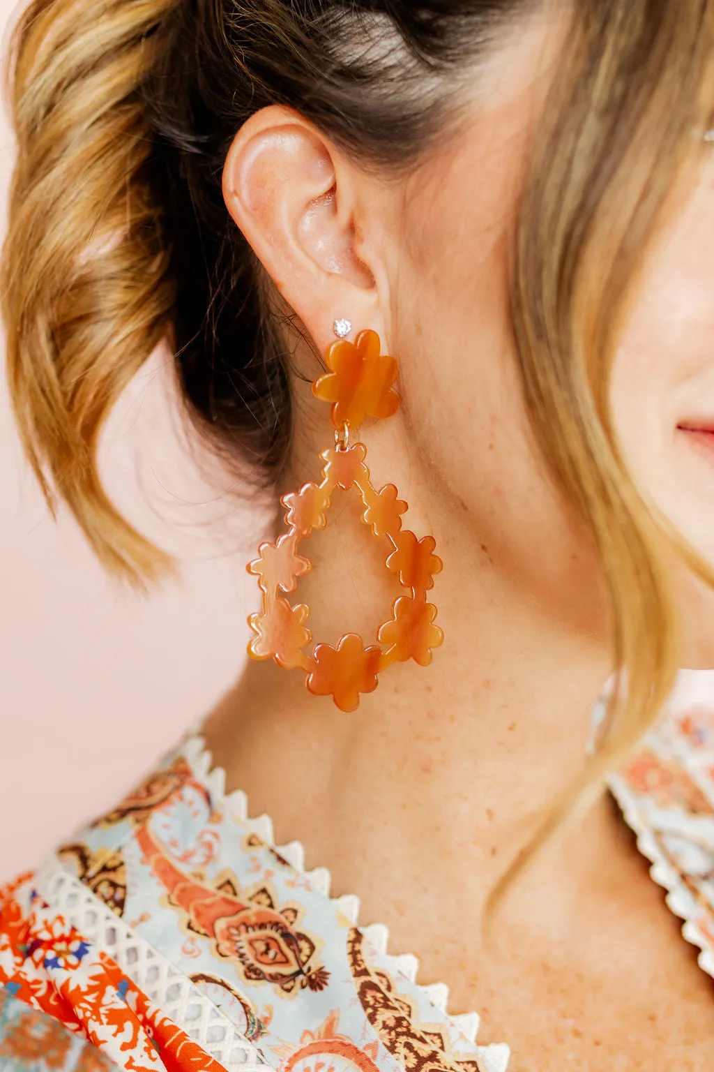 Bianca Statement Earrings - Honey sold by Buddy Love