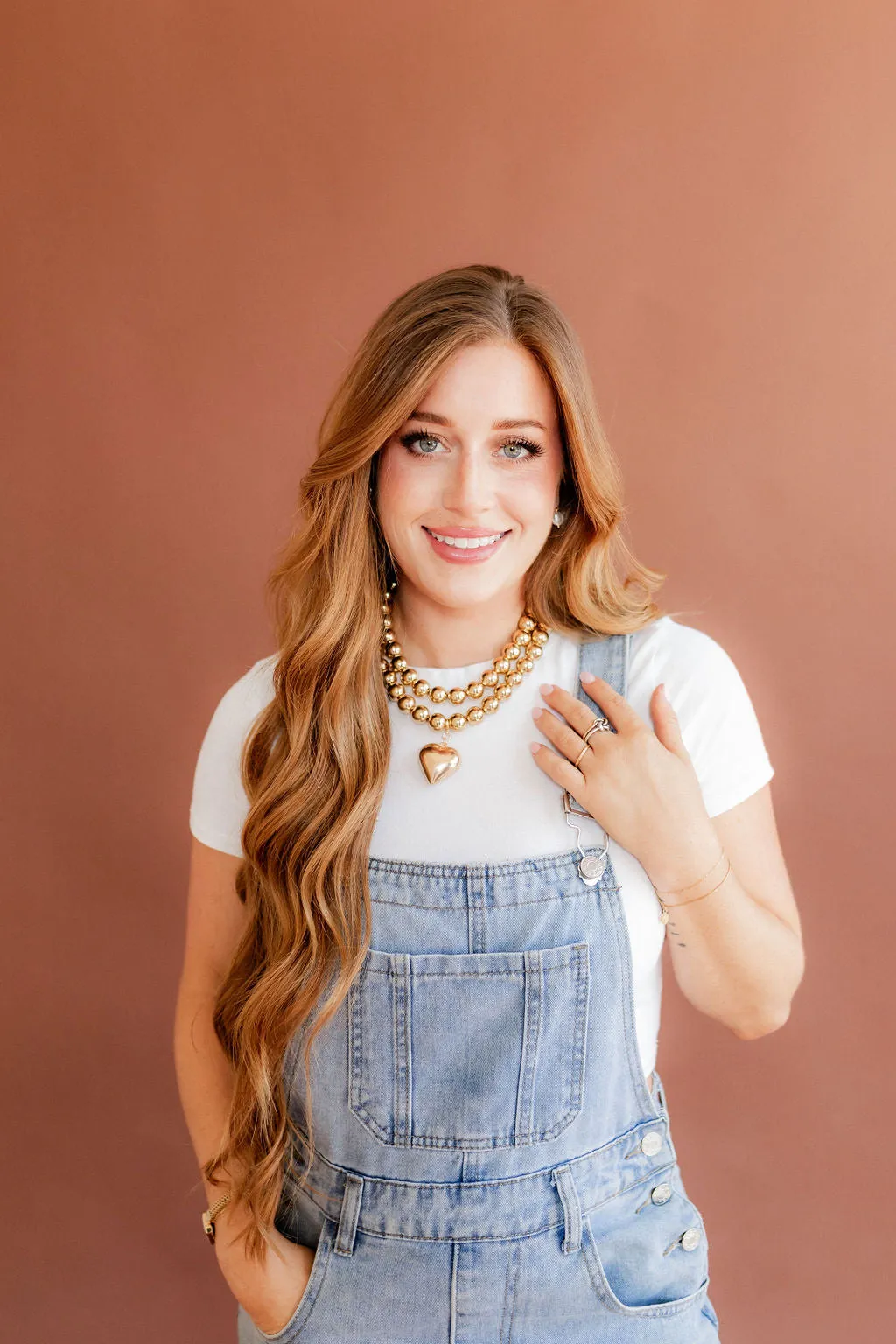 Sabrina Gold Heart Necklace sold by Buddy Love product image thumbnail 4