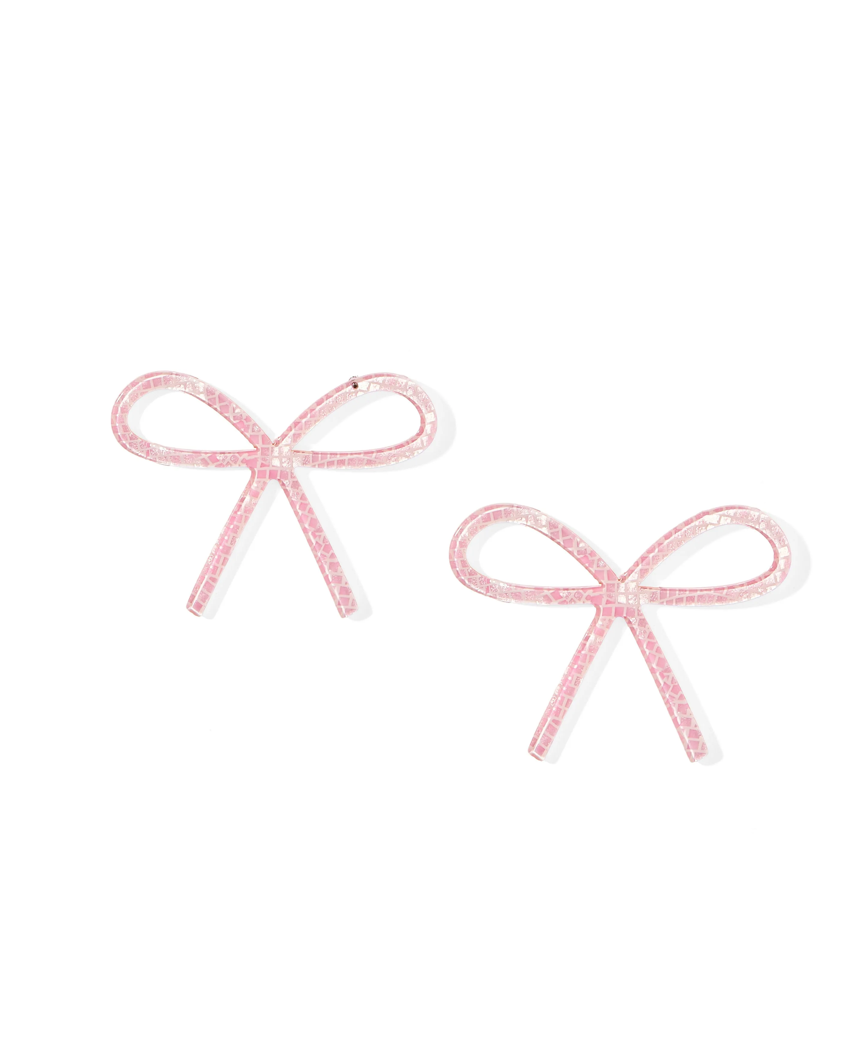 Lola Bow Earrings - Disco Pink sold by Buddy Love