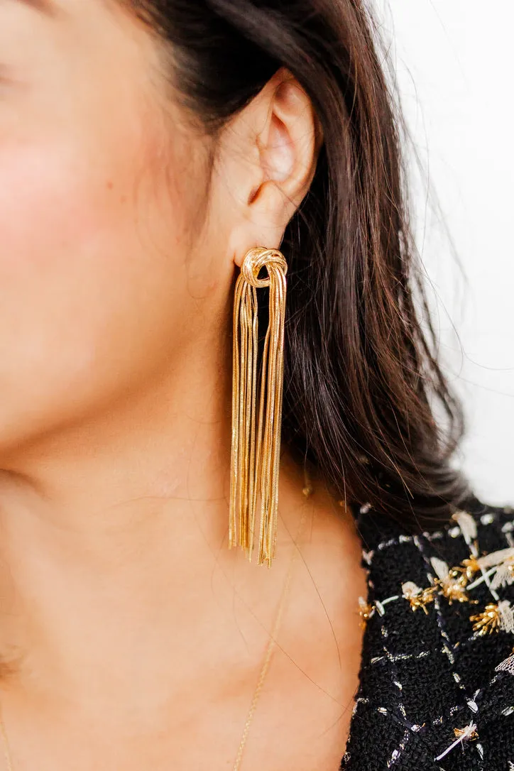 Natalie Gold Drop Earring sold by Buddy Love product image thumbnail 5