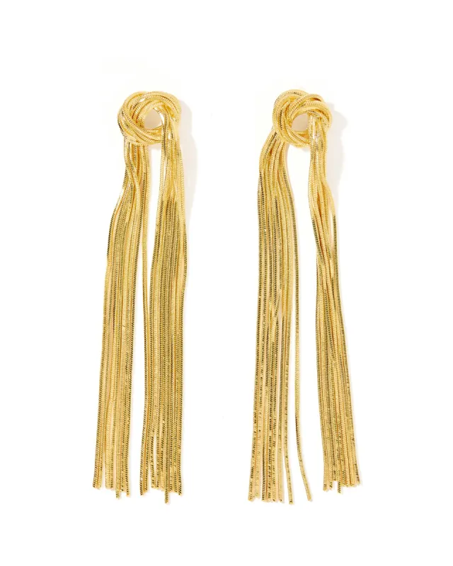 Natalie Gold Drop Earring sold by Buddy Love