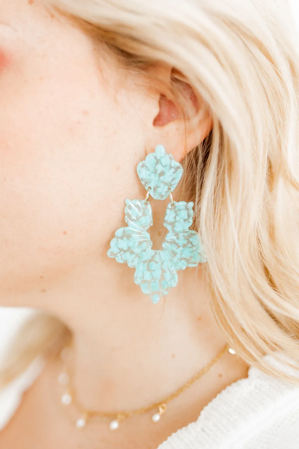 Michelle Statement Earring - Aquamarine sold by Buddy Love product image thumbnail 2