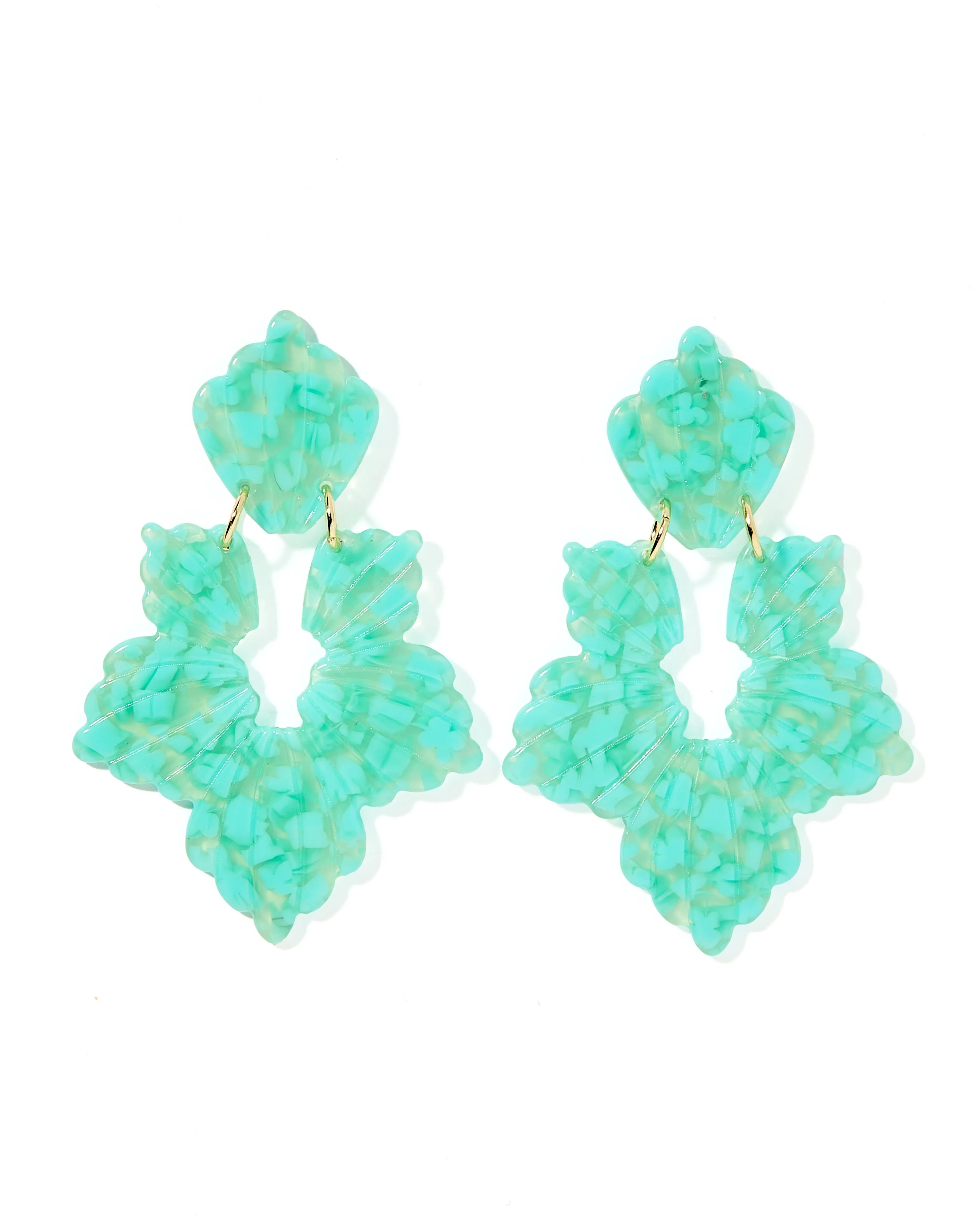 Michelle Statement Earring - Aquamarine sold by Buddy Love