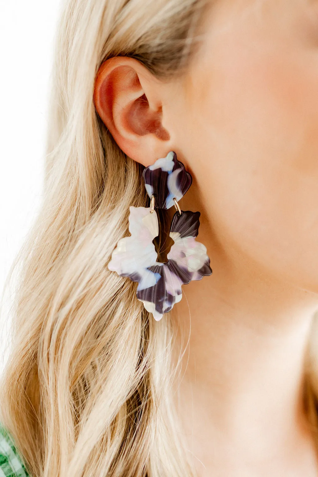 Michelle Statement Earring - Midnight Rain sold by Buddy Love product image thumbnail 3