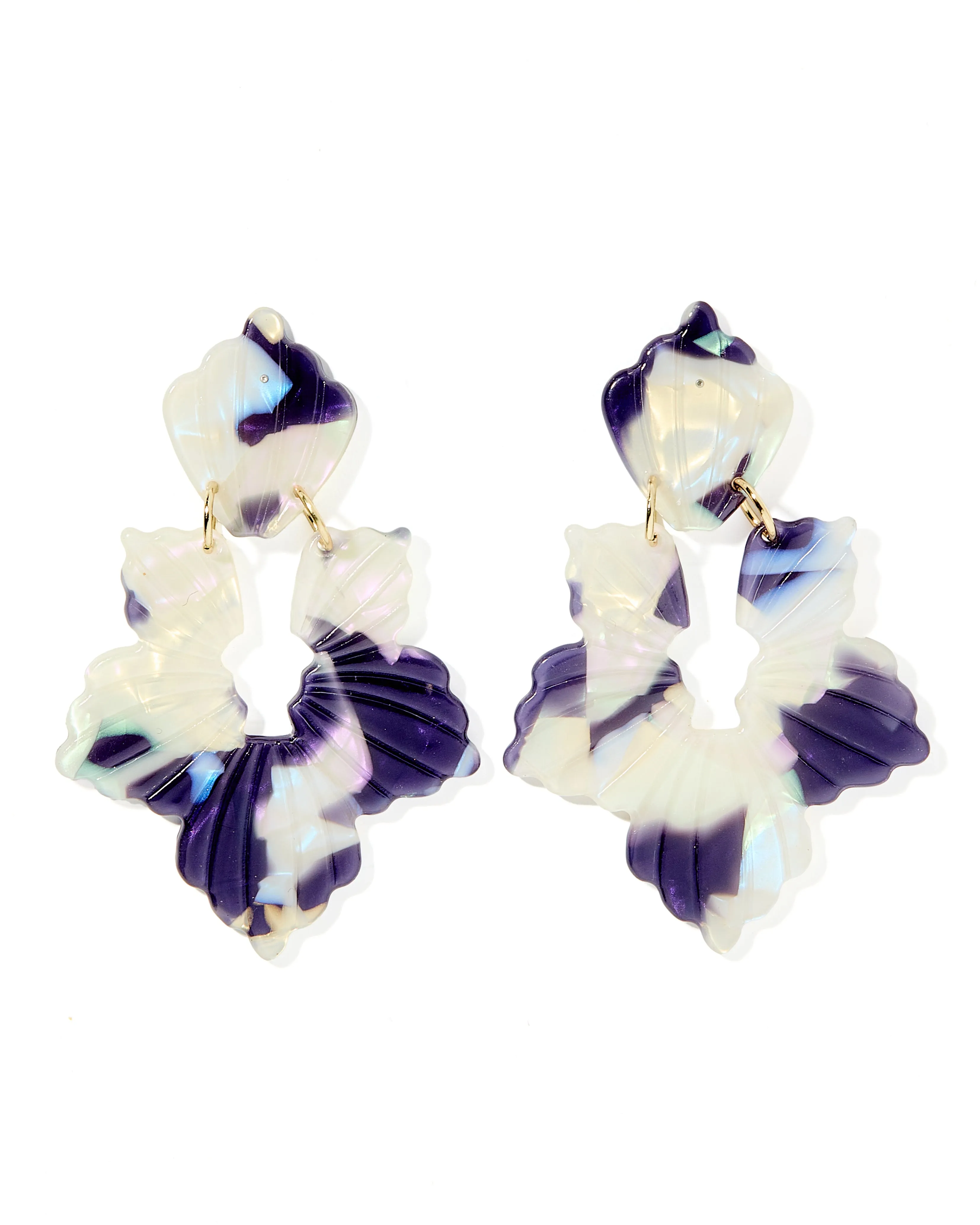 Michelle Statement Earring - Midnight Rain sold by Buddy Love