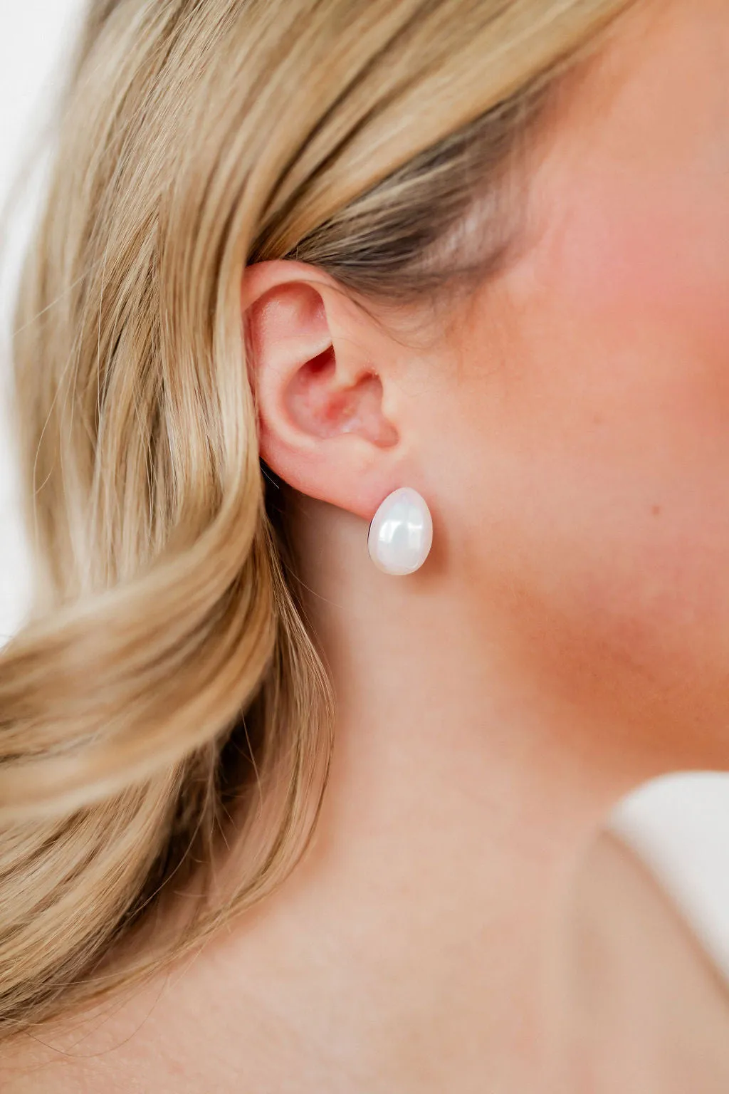 Monica Pearl Stainless Steel Earring sold by Buddy Love product image thumbnail 2