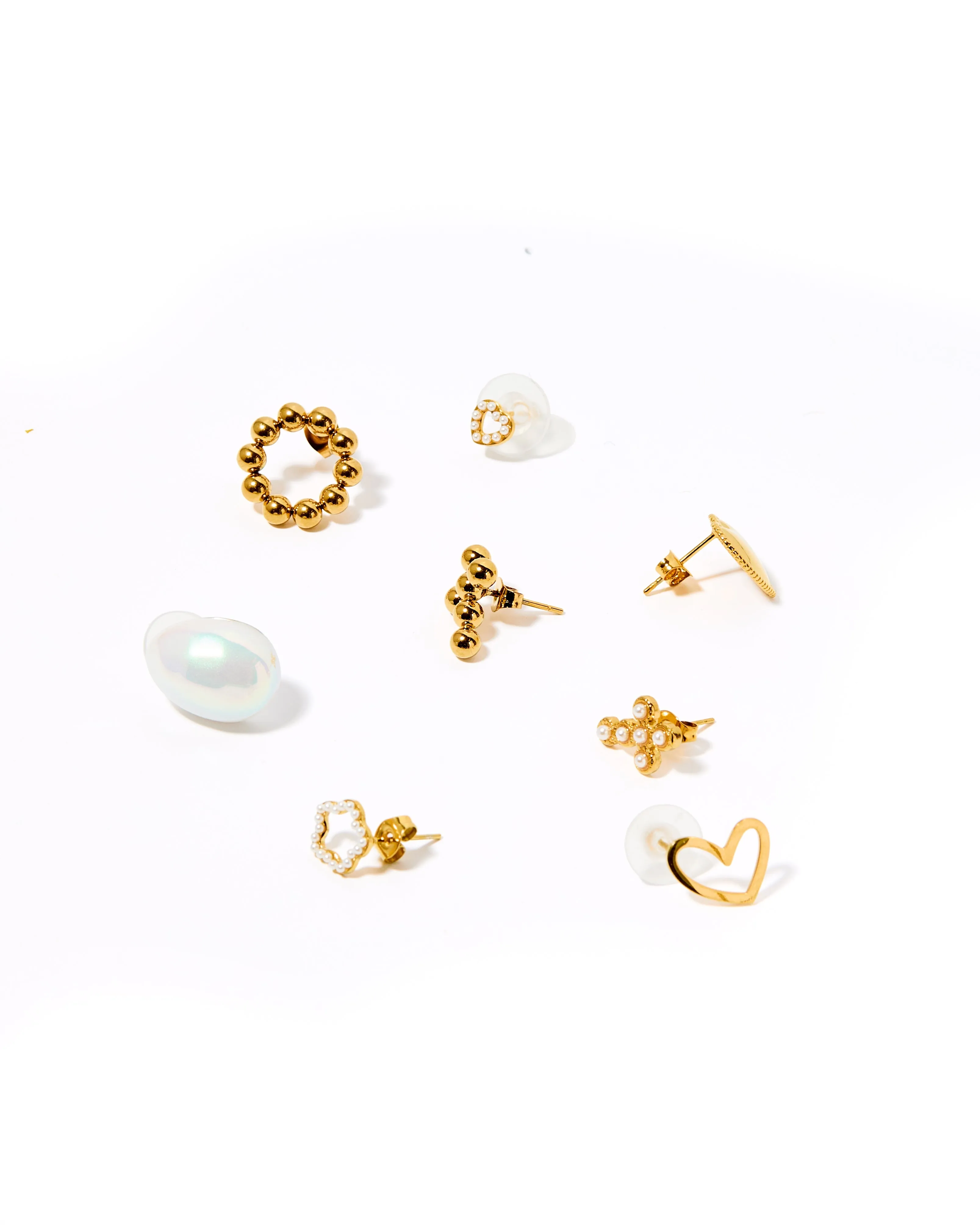 Monica Pearl Stainless Steel Earring sold by Buddy Love product image thumbnail 4