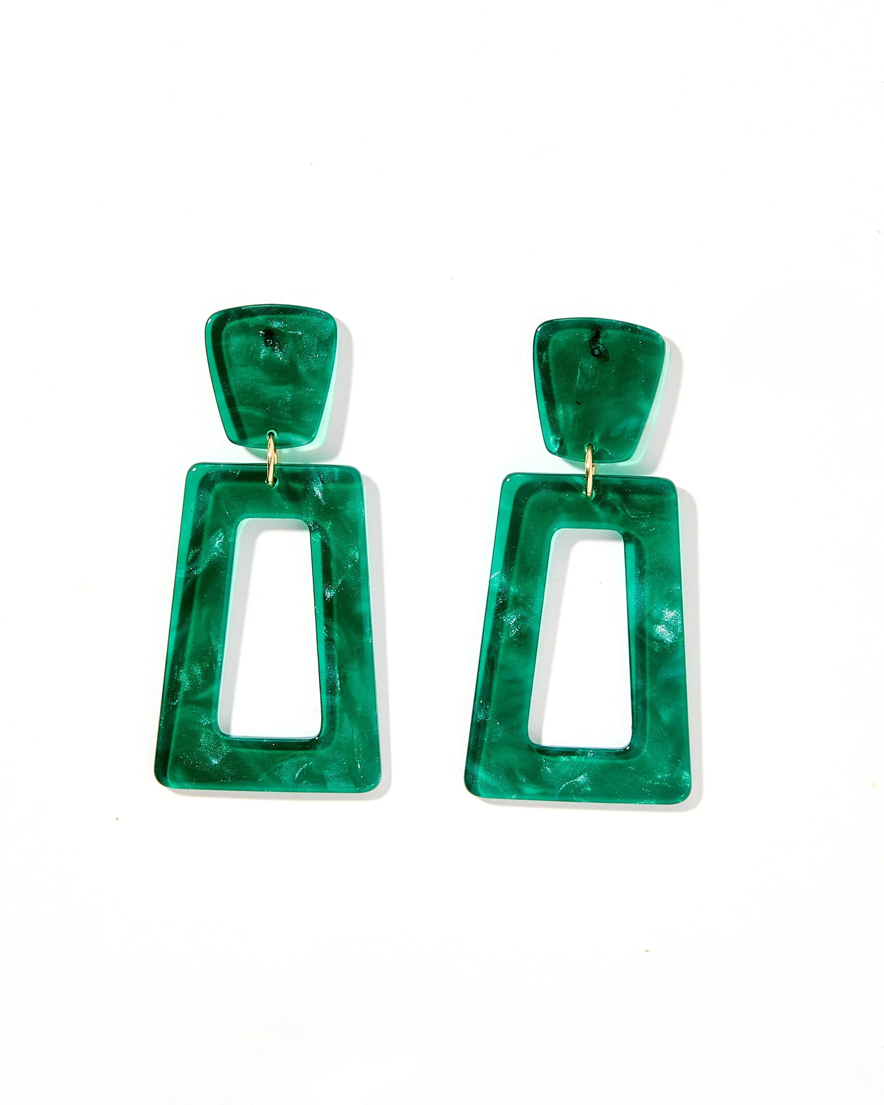 Kennedy Statement Earring - Forest Green sold by Buddy Love