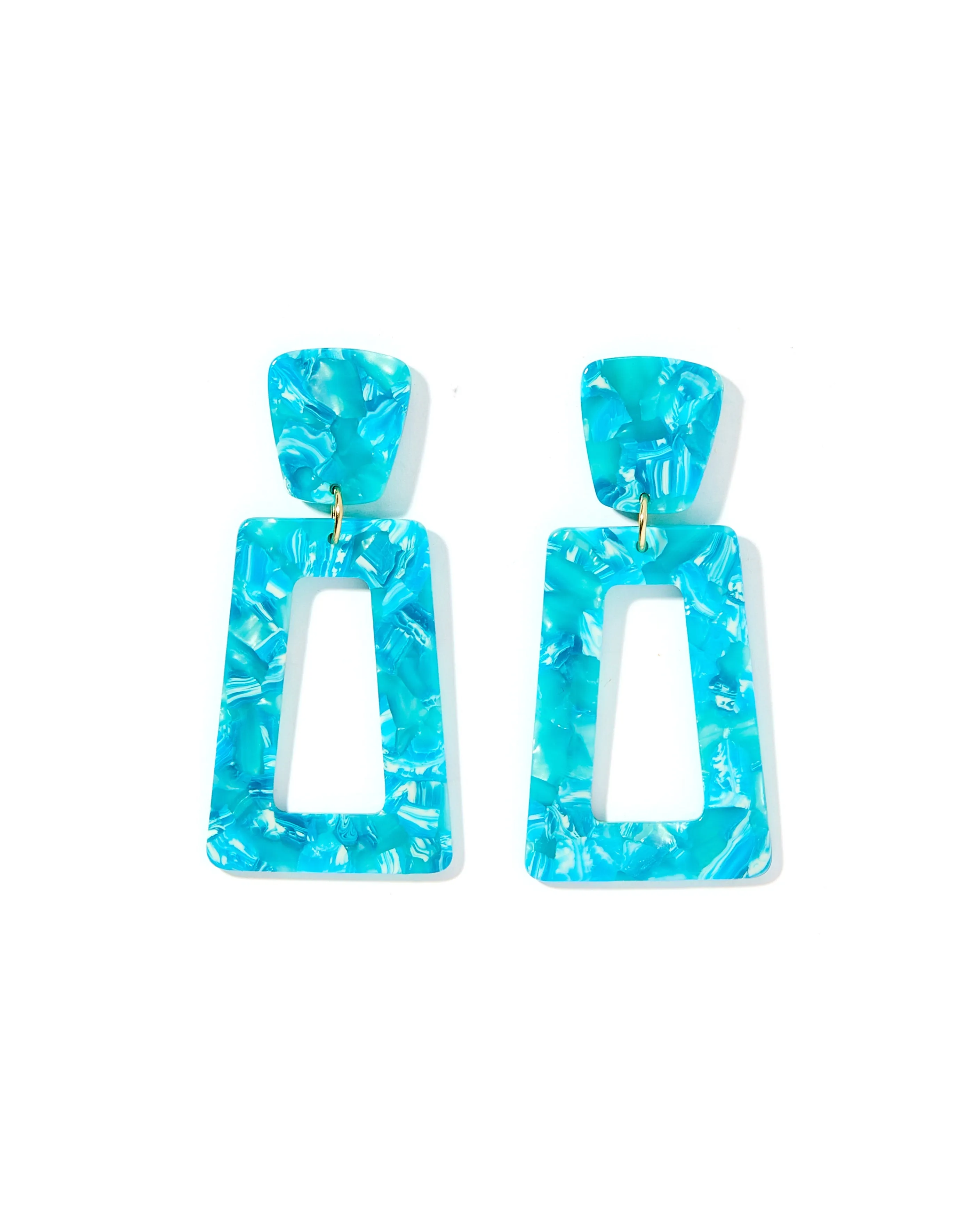 Kennedy Statement Earring - Atlantis Teal sold by Buddy Love
