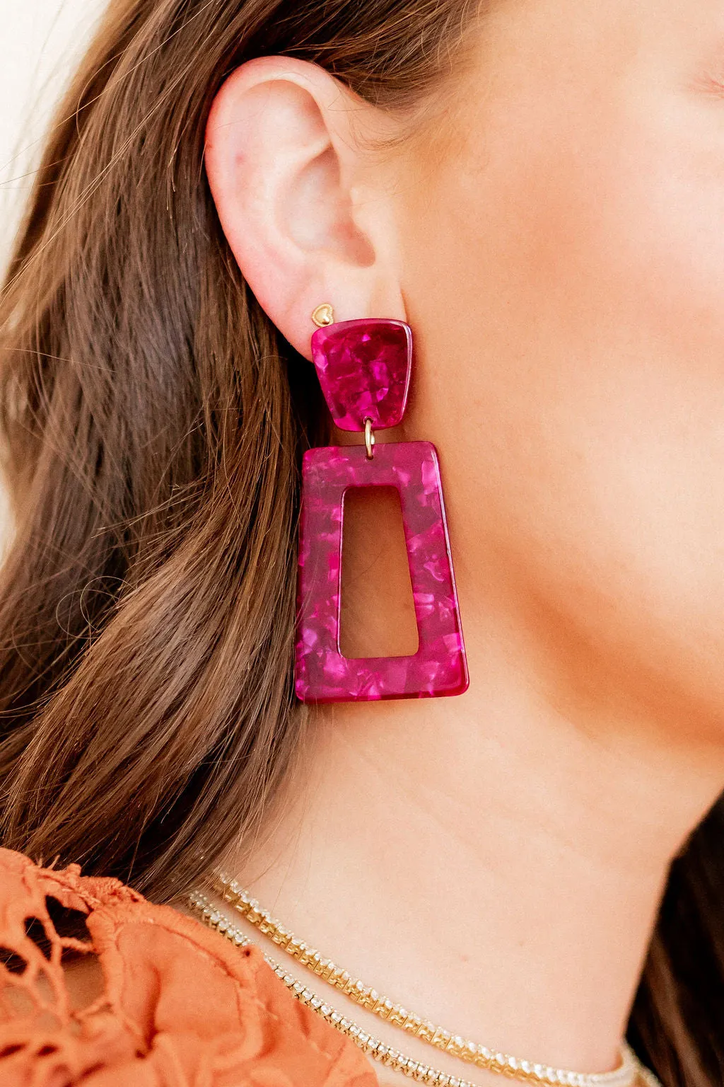 Kennedy Statement Earring - Pinot Noir sold by Buddy Love product image thumbnail 2