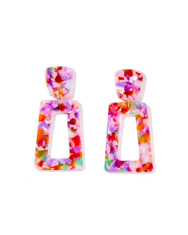 Kennedy Statement Earring - Pink Multi sold by Buddy Love