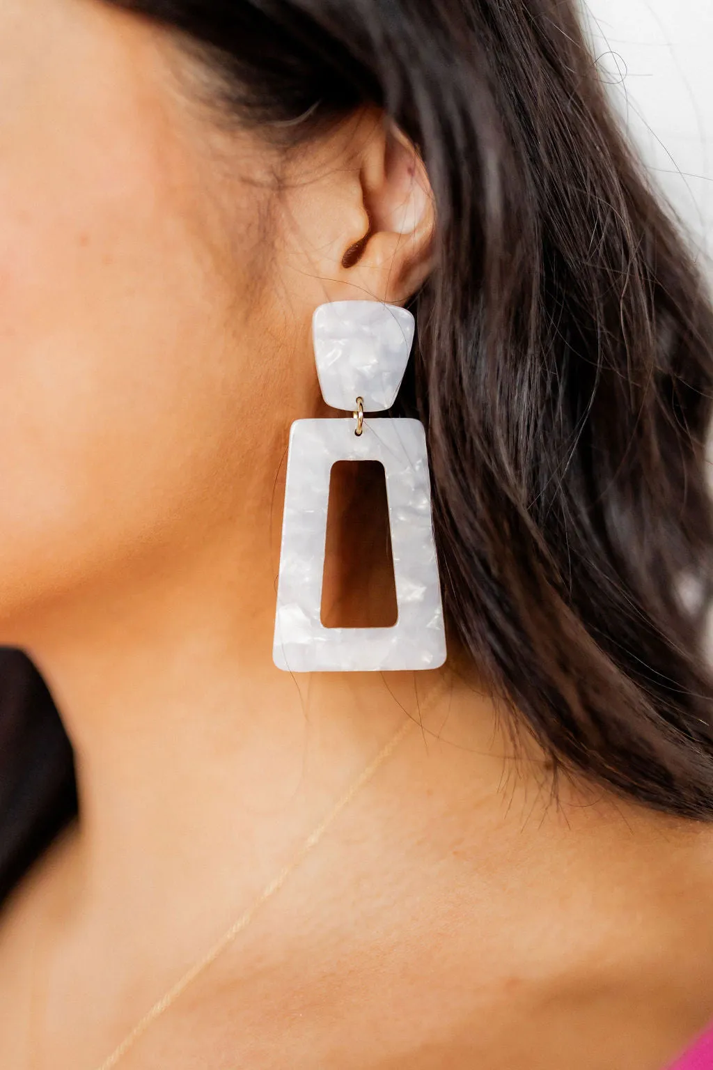 Kennedy Statement Earring - Pearl White sold by Buddy Love product image thumbnail 2