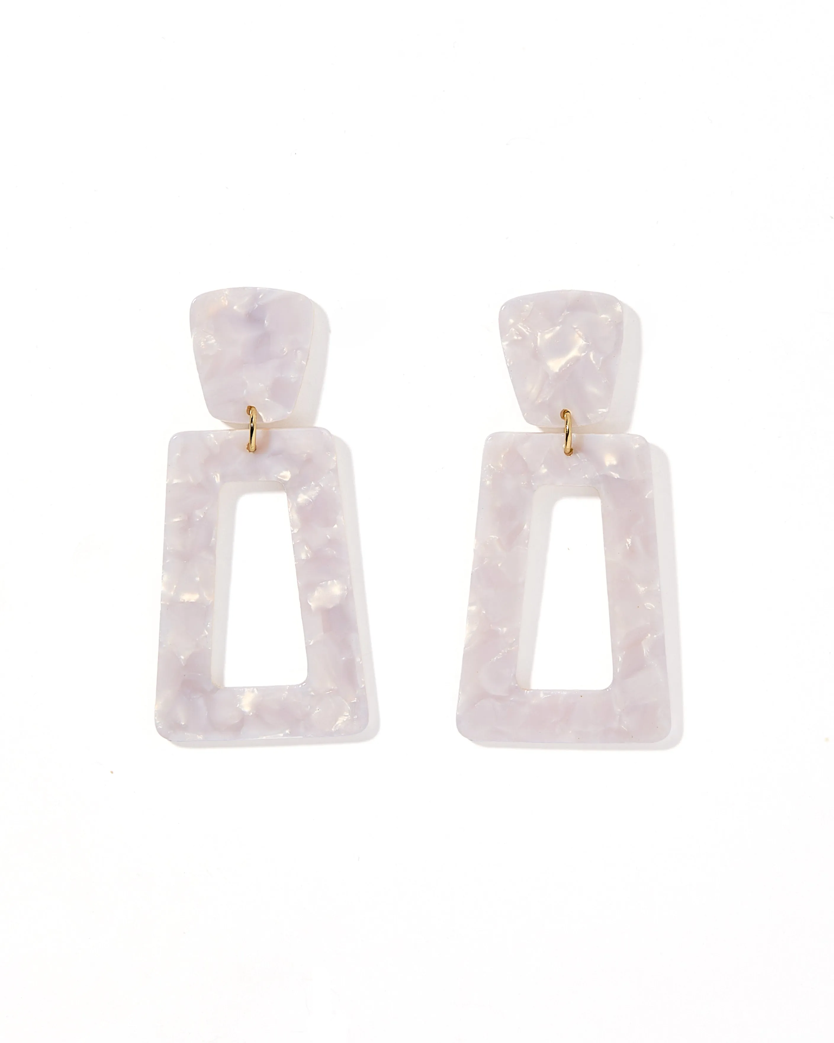 Kennedy Statement Earring - Pearl White sold by Buddy Love