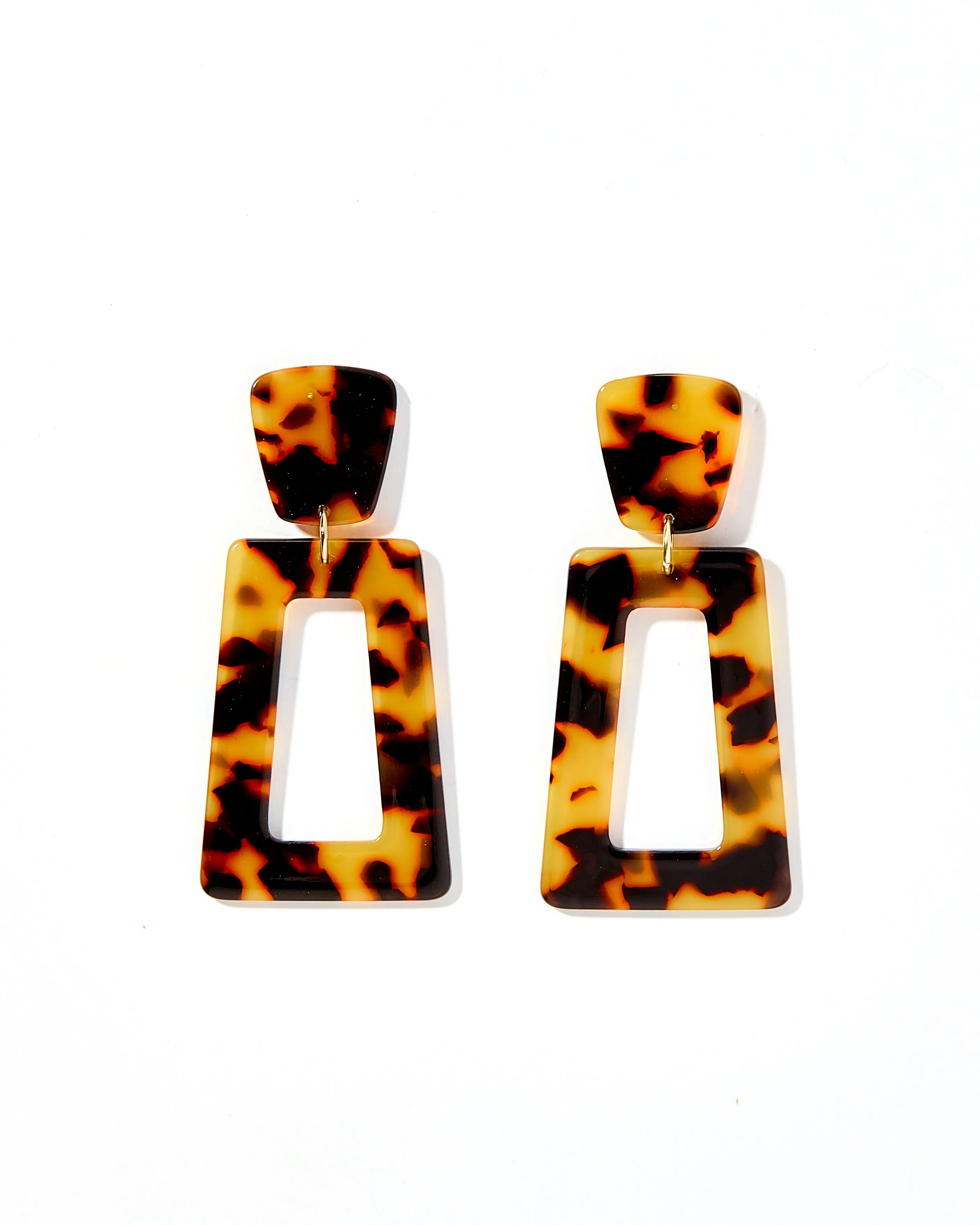 Kennedy Statement Earring - Brown Tortoise sold by Buddy Love