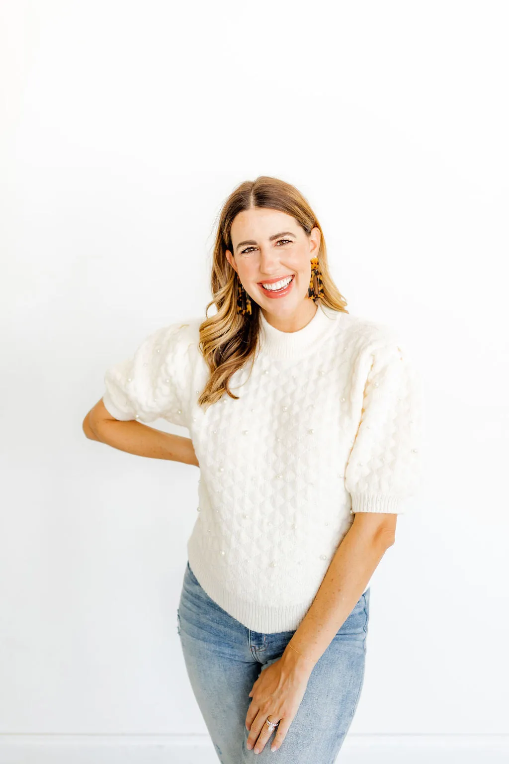 Kennedy Statement Earring - Brown Tortoise sold by Buddy Love product image thumbnail 4