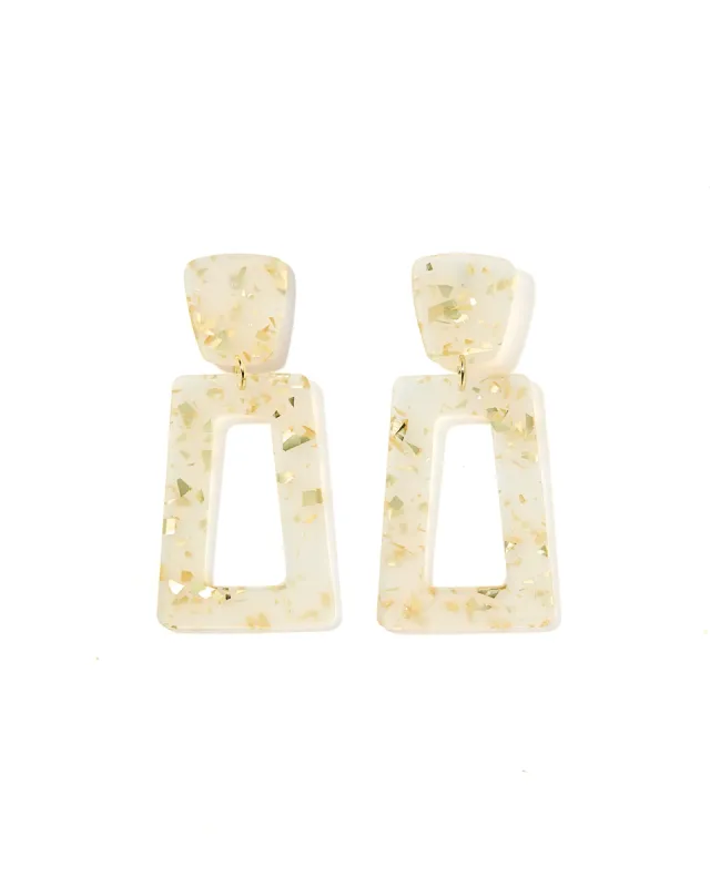 Kennedy Statement Earring - Gold Confetti sold by Buddy Love