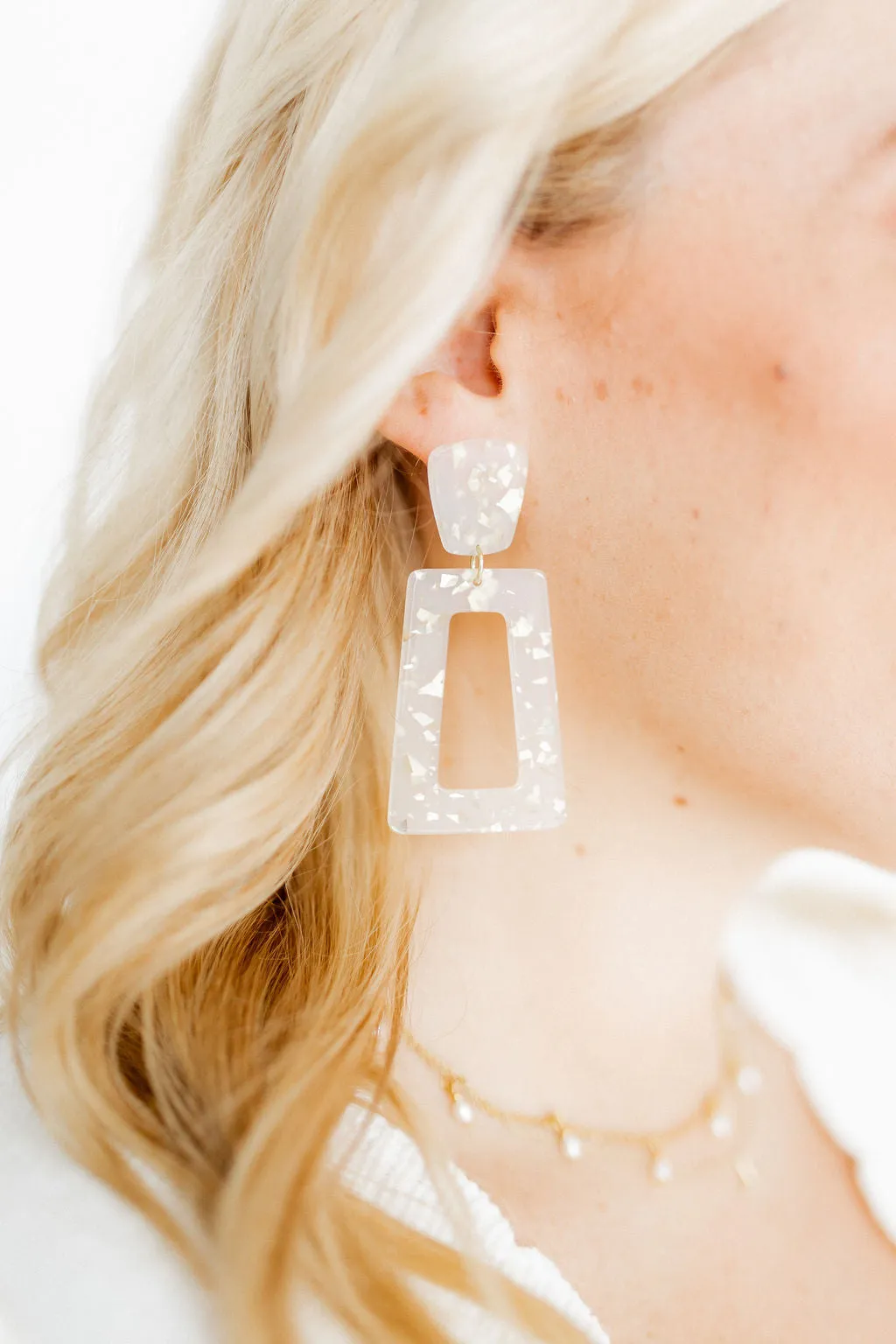 Kennedy Statement Earring - Gold Confetti sold by Buddy Love product image thumbnail 2