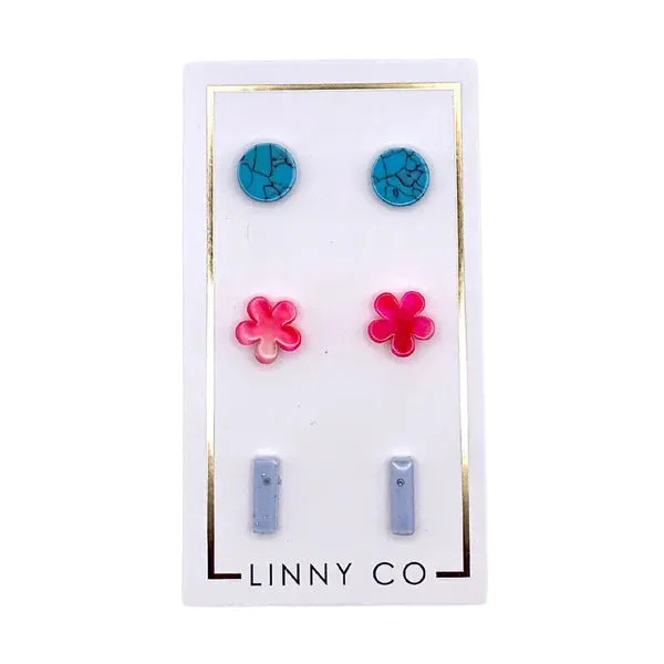 Stud Trio Earring Set - Lollipop sold by Buddy Love
