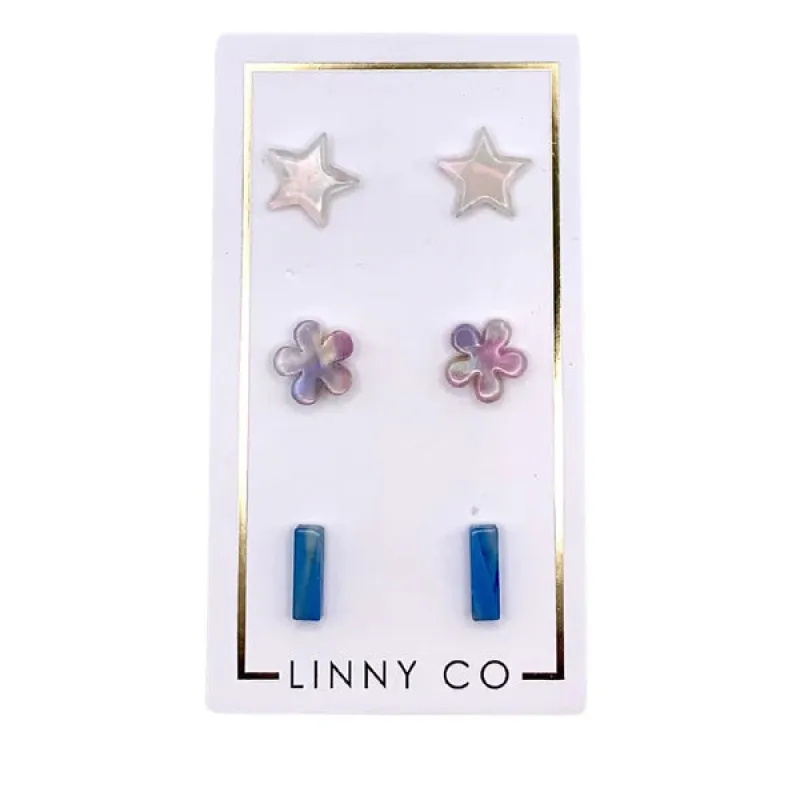 Stud Trio Earring Set - Popsicle sold by Buddy Love