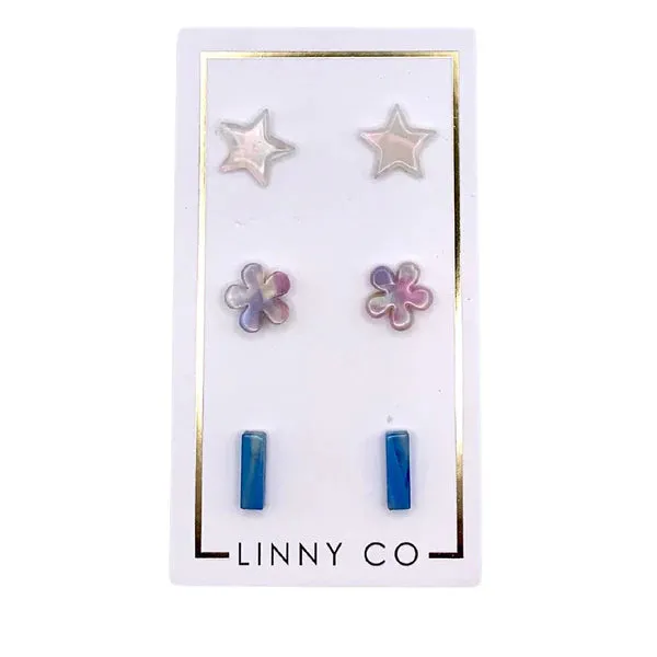 Stud Trio Earring Set - Popsicle sold by Buddy Love