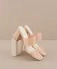 The Bagan | Apricot Transparent Sandal Heel sold by Buddy Love