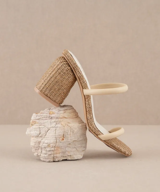 The Margaret | Butter Rattan Heel sold by Buddy Love
