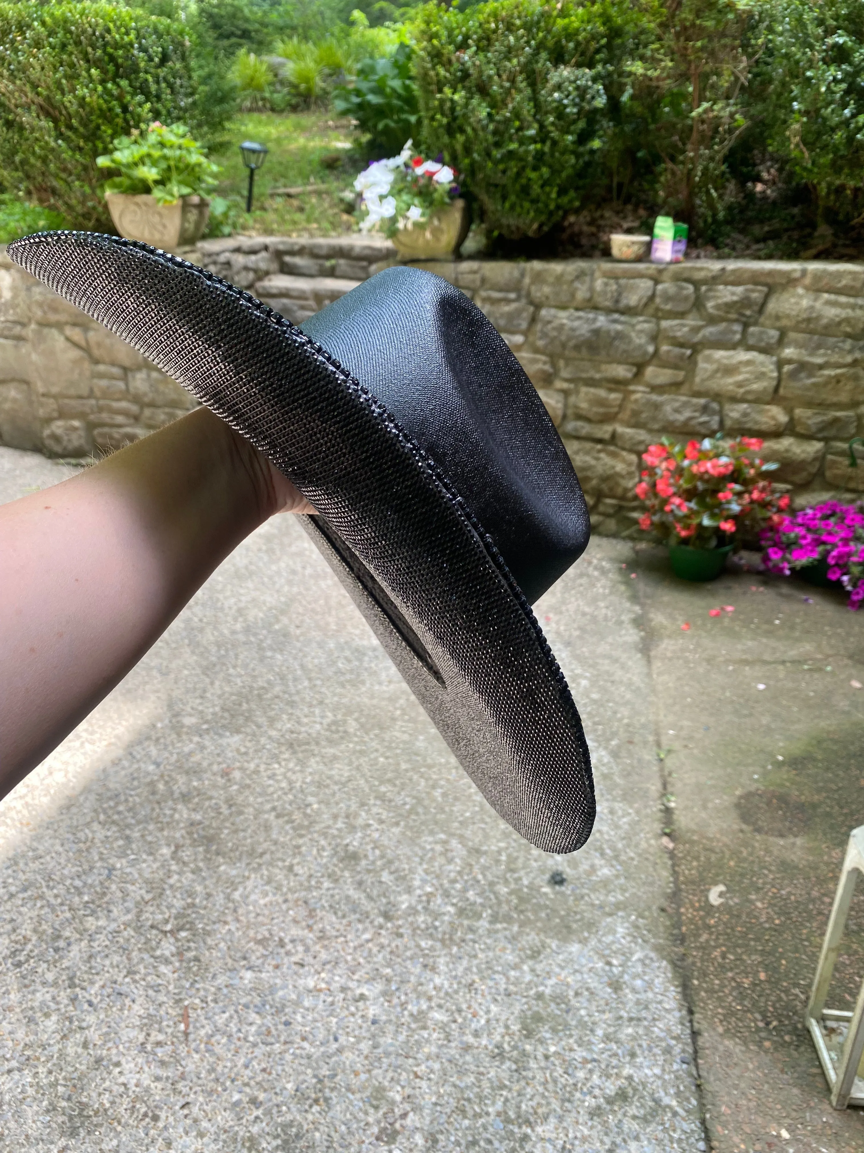 Blacked Out Rhinestone Cowgirl Hat - Underneath Only sold by Buddy Love product image thumbnail 2