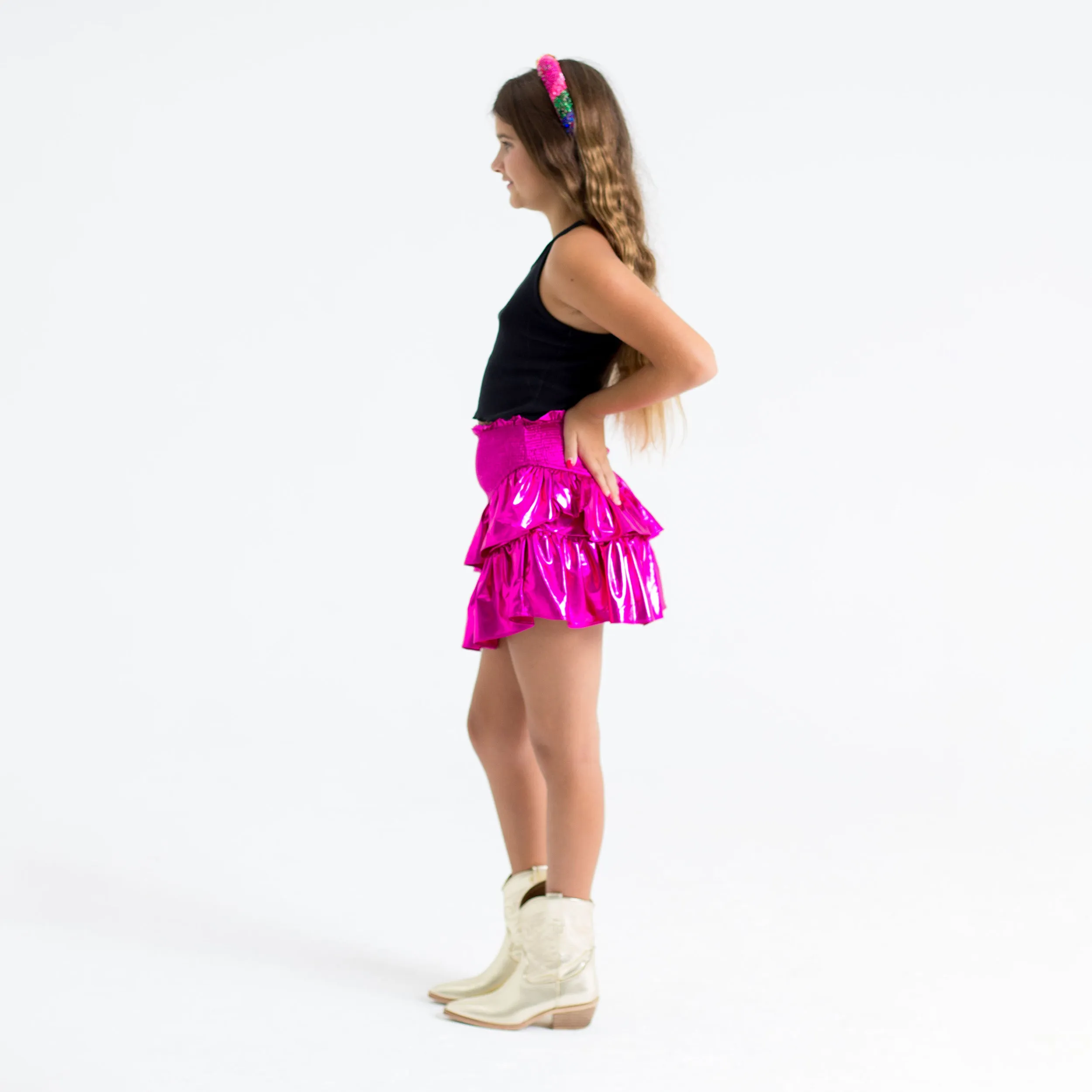 Brookie Fuchsia Tween Skort sold by Buddy Love product image thumbnail 2