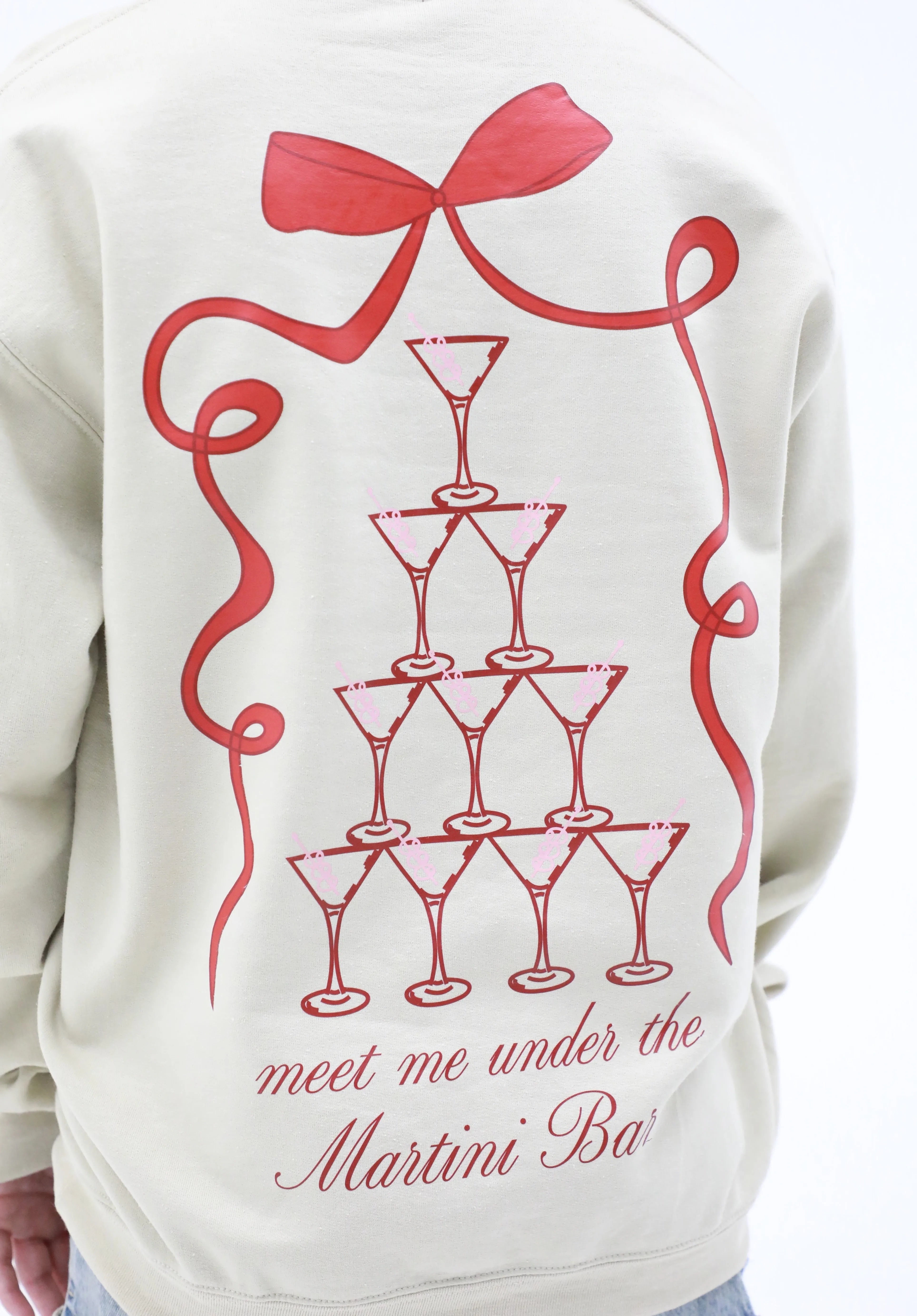 Merry Crewneck Sweatshirt - Martini Bar sold by Buddy Love product image thumbnail 5