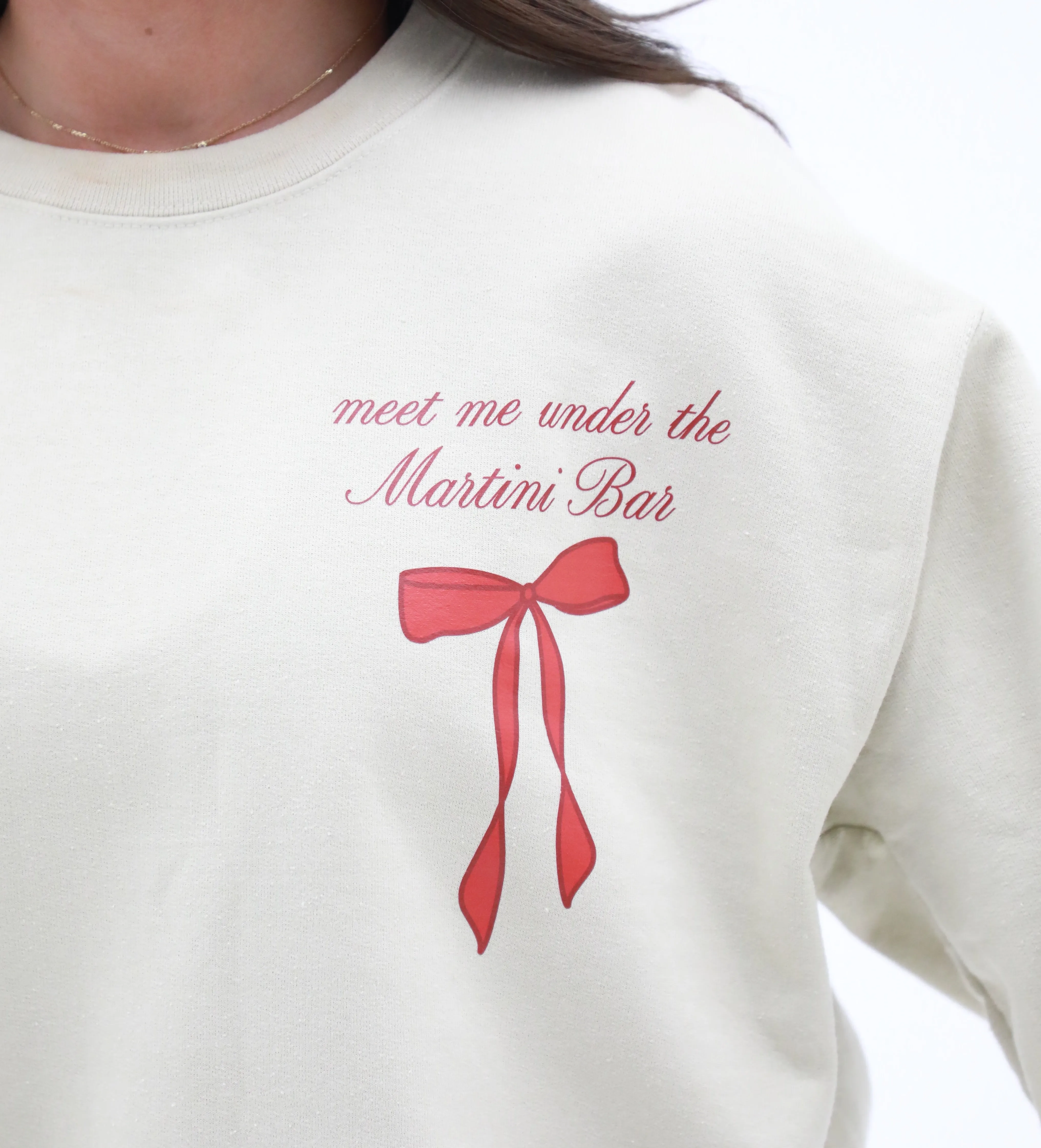 Merry Crewneck Sweatshirt - Martini Bar sold by Buddy Love product image thumbnail 4