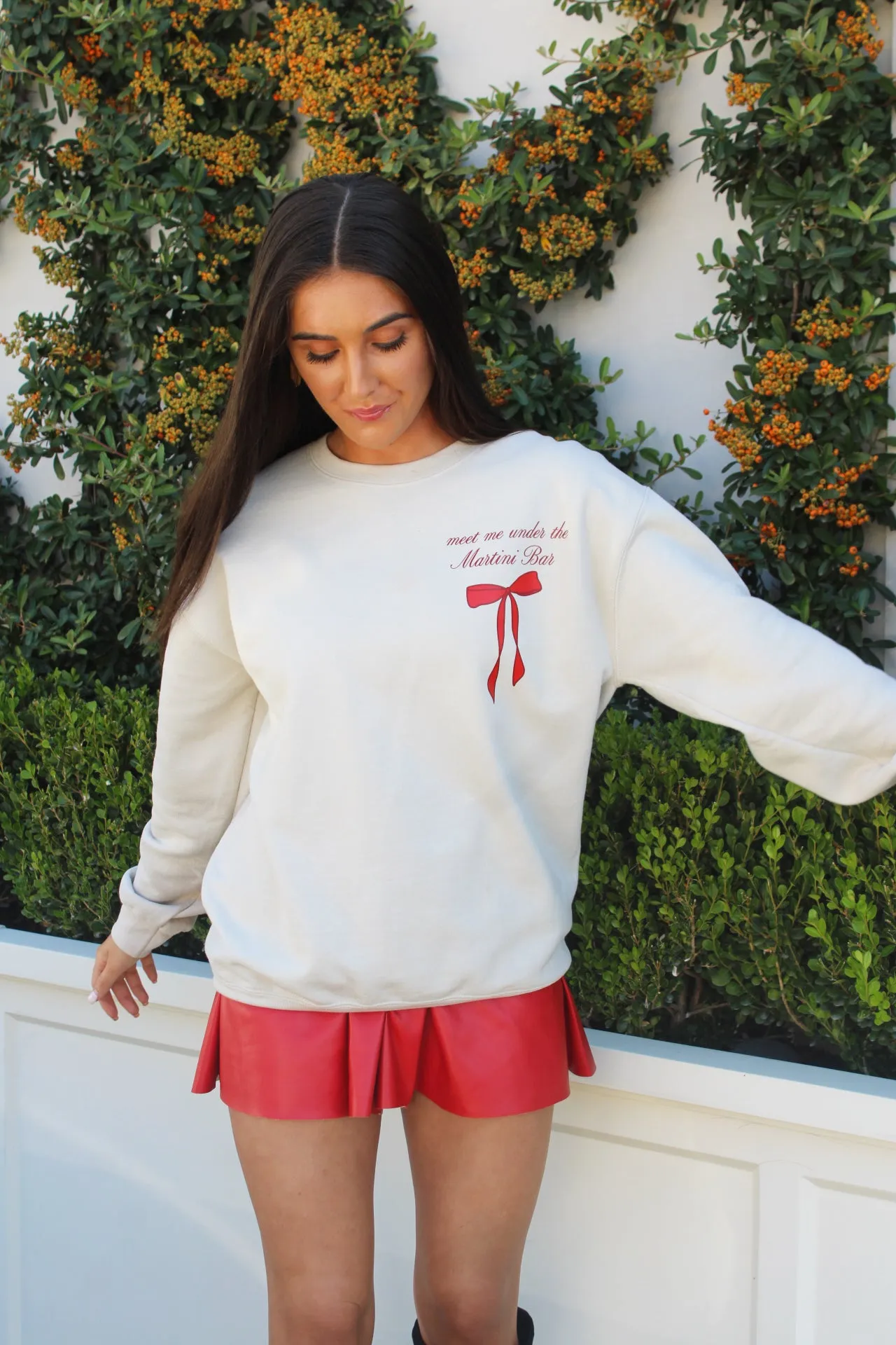 Merry Crewneck Sweatshirt - Martini Bar sold by Buddy Love product image thumbnail 2