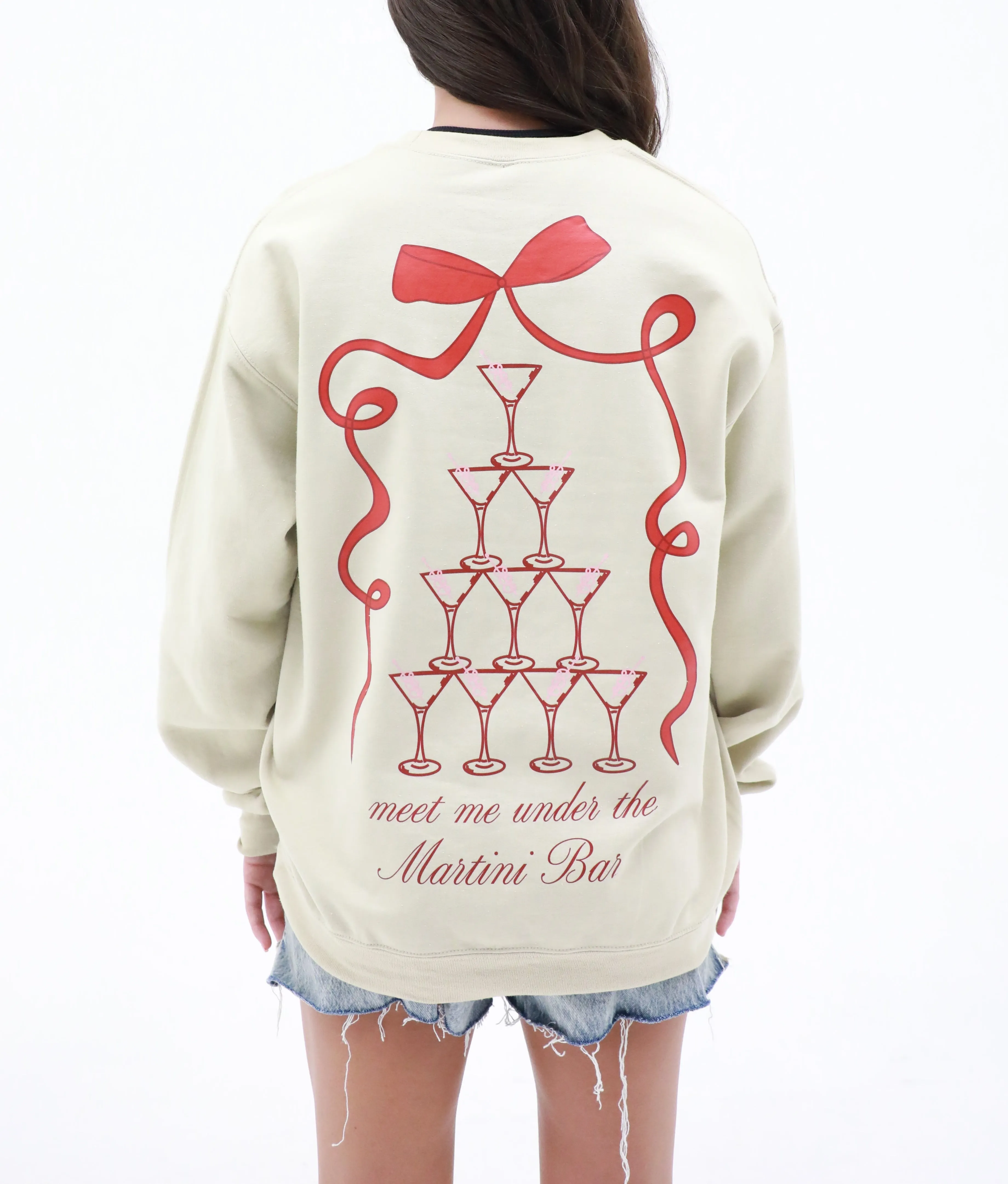 Merry Crewneck Sweatshirt - Martini Bar sold by Buddy Love