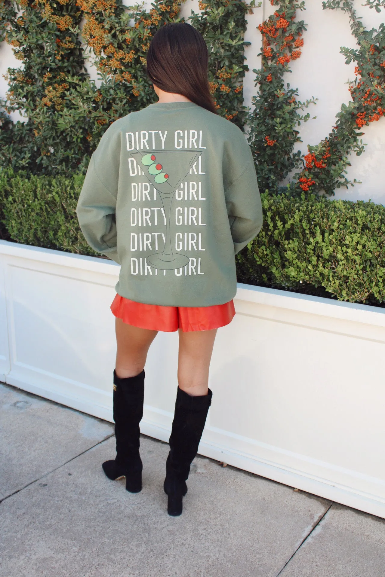 Merry Crewneck Sweatshirt - Dirty Girl sold by Buddy Love product image thumbnail 2