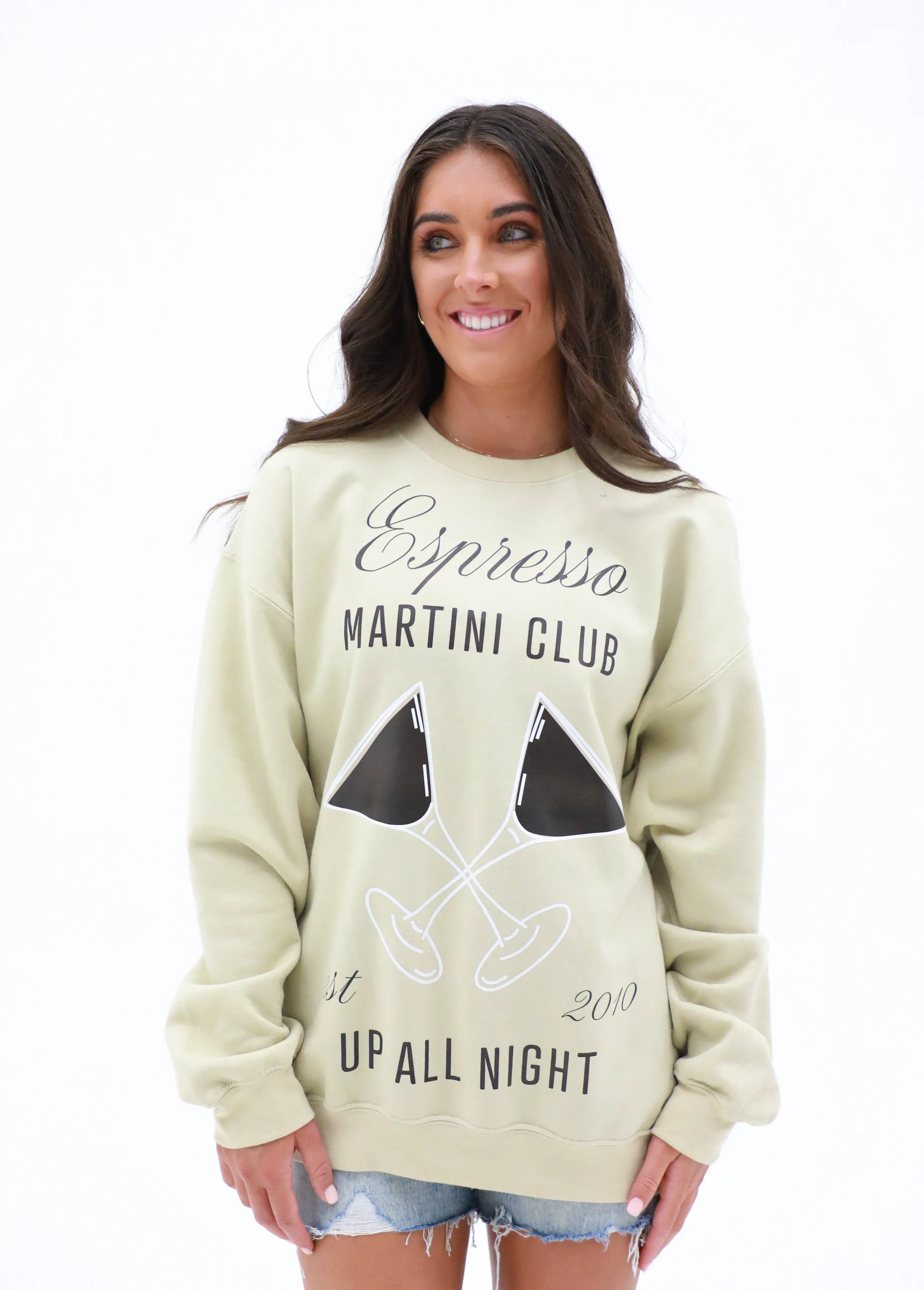 Merry Crewneck Sweatshirt - Club Espresso sold by Buddy Love