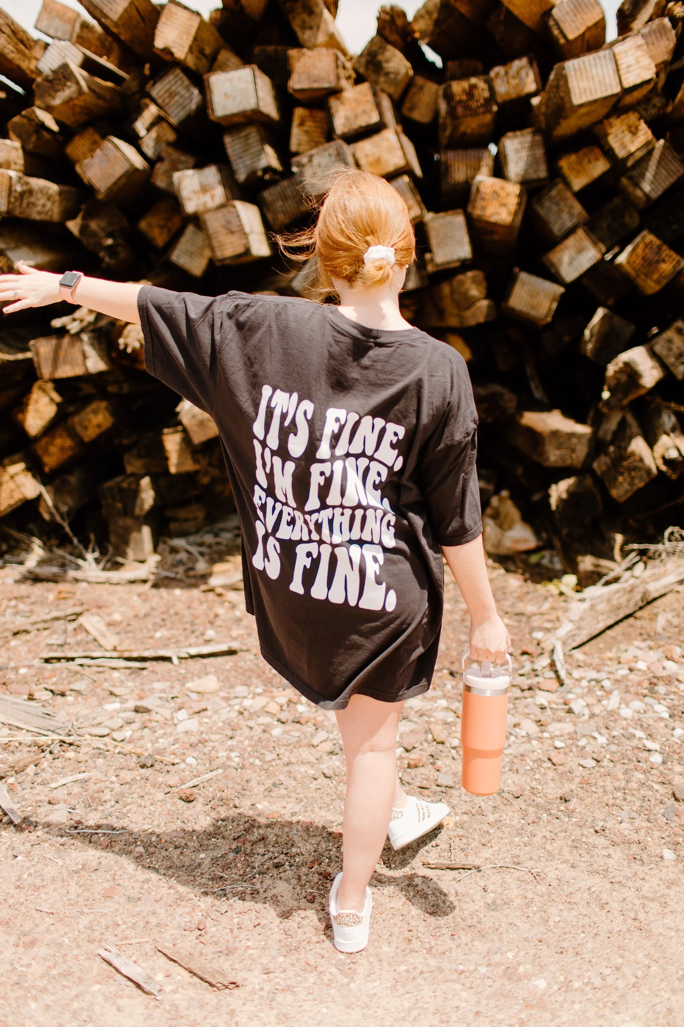 It's Fine Graphic Tee sold by Buddy Love product image thumbnail 2