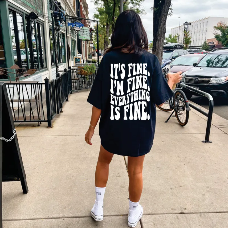 It's Fine Graphic Tee sold by Buddy Love