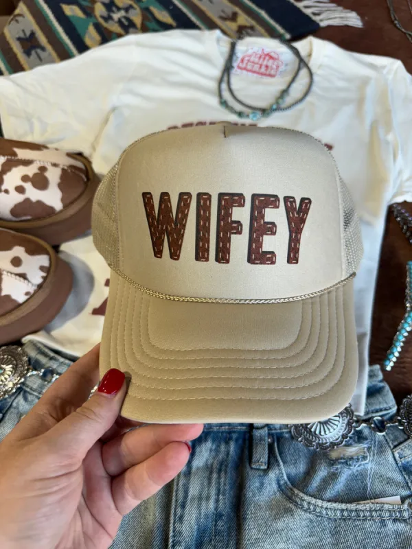 Wifey Trucker Hat made by Buddy Love