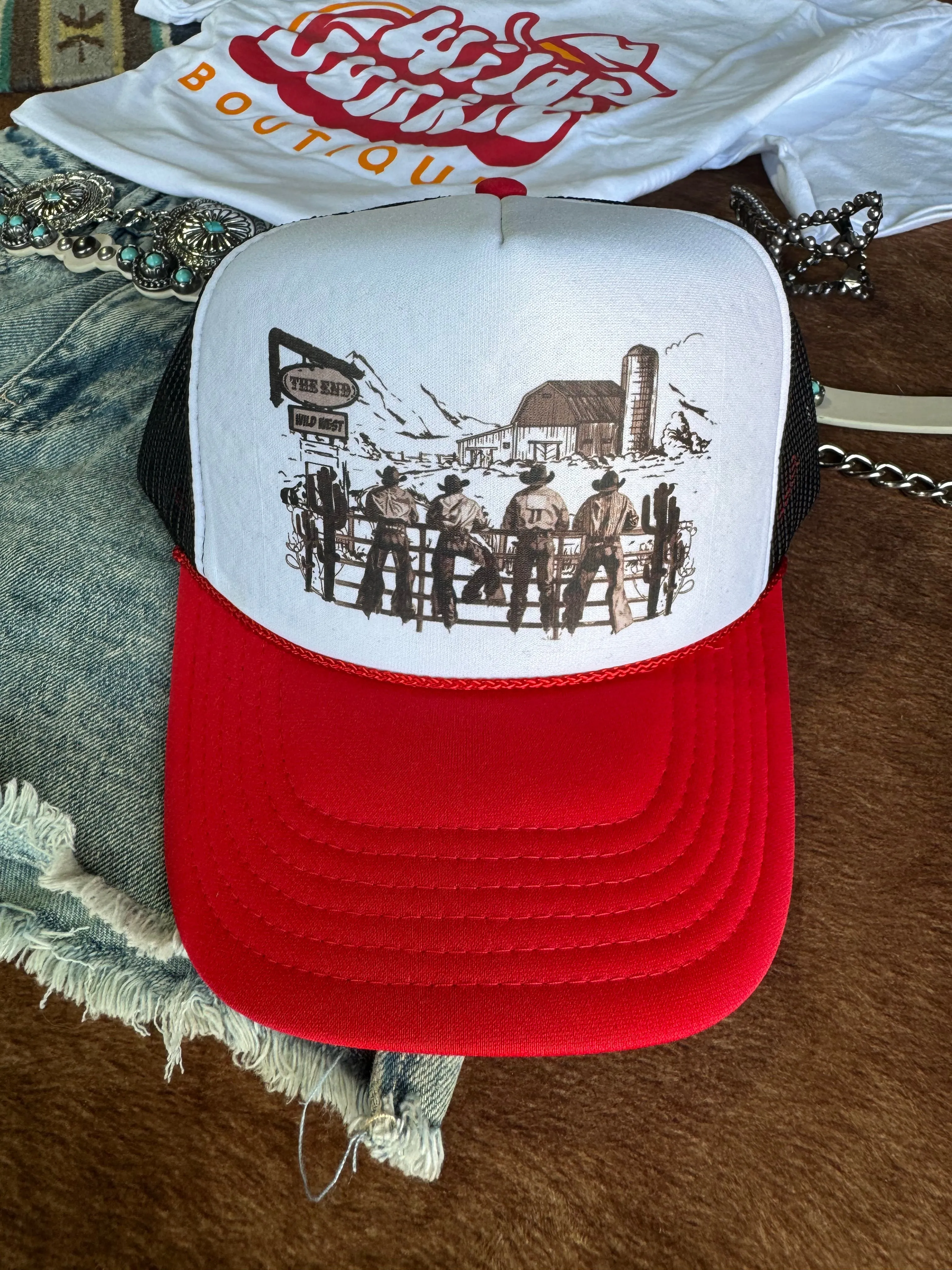 Wild West Cowboys Trucker Hat sold by Buddy Love