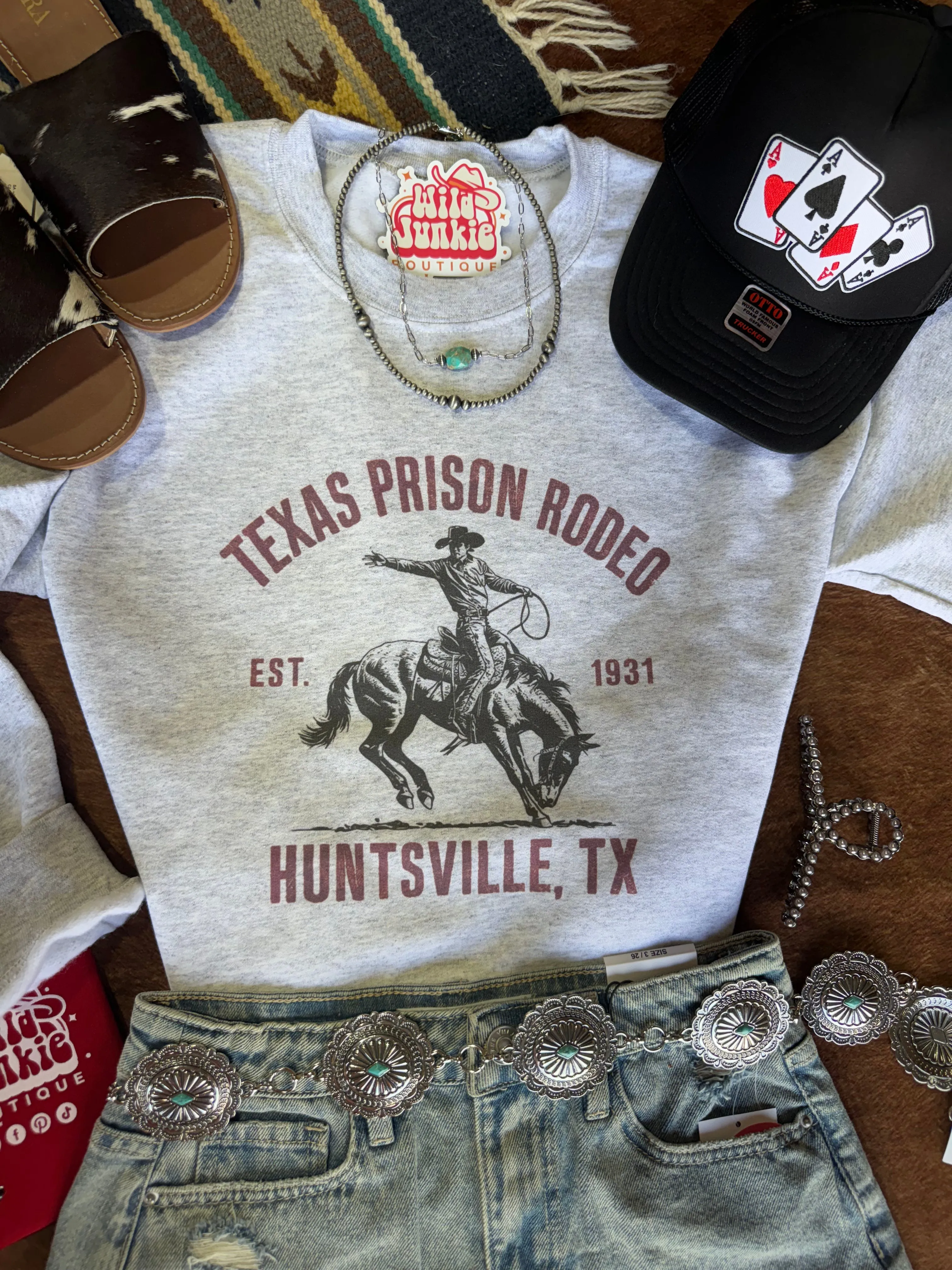 Texas Prison Rodeo Graphic Sweatshirt sold by Buddy Love product image thumbnail 2