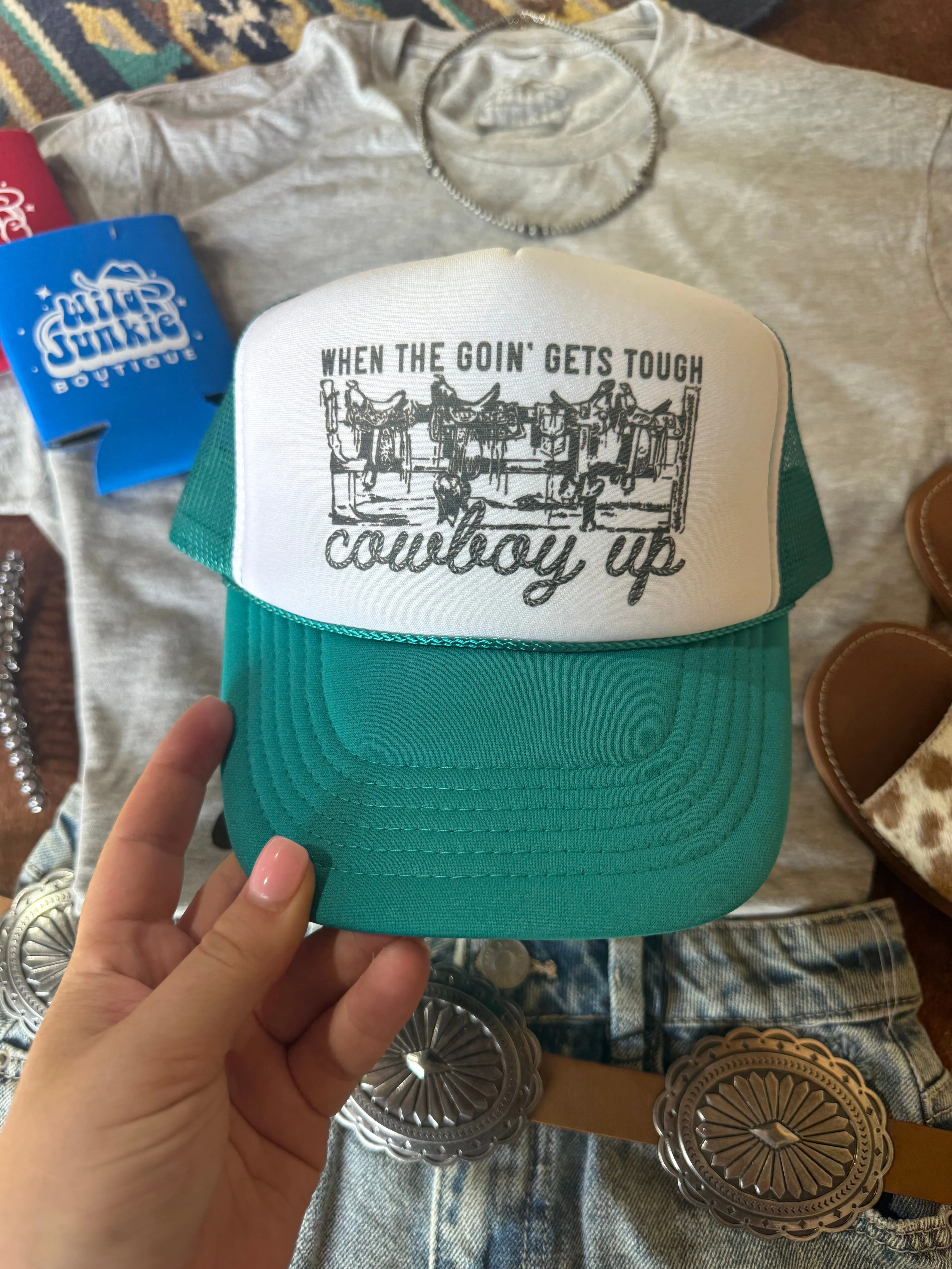 When The Going Gets Tough Trucker Hat sold by Buddy Love