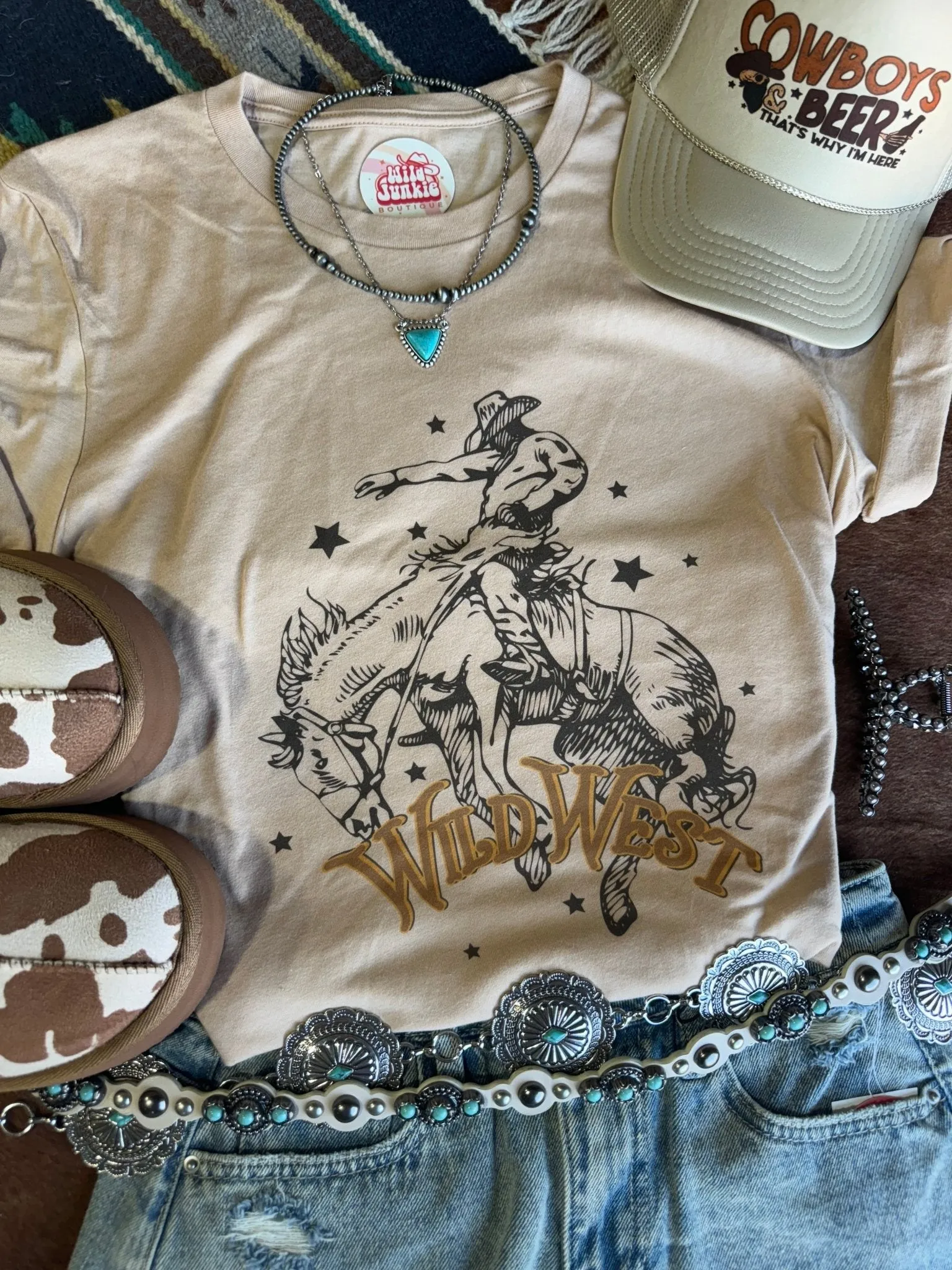 Wild West Cowboy Rider Graphic Tee sold by Buddy Love