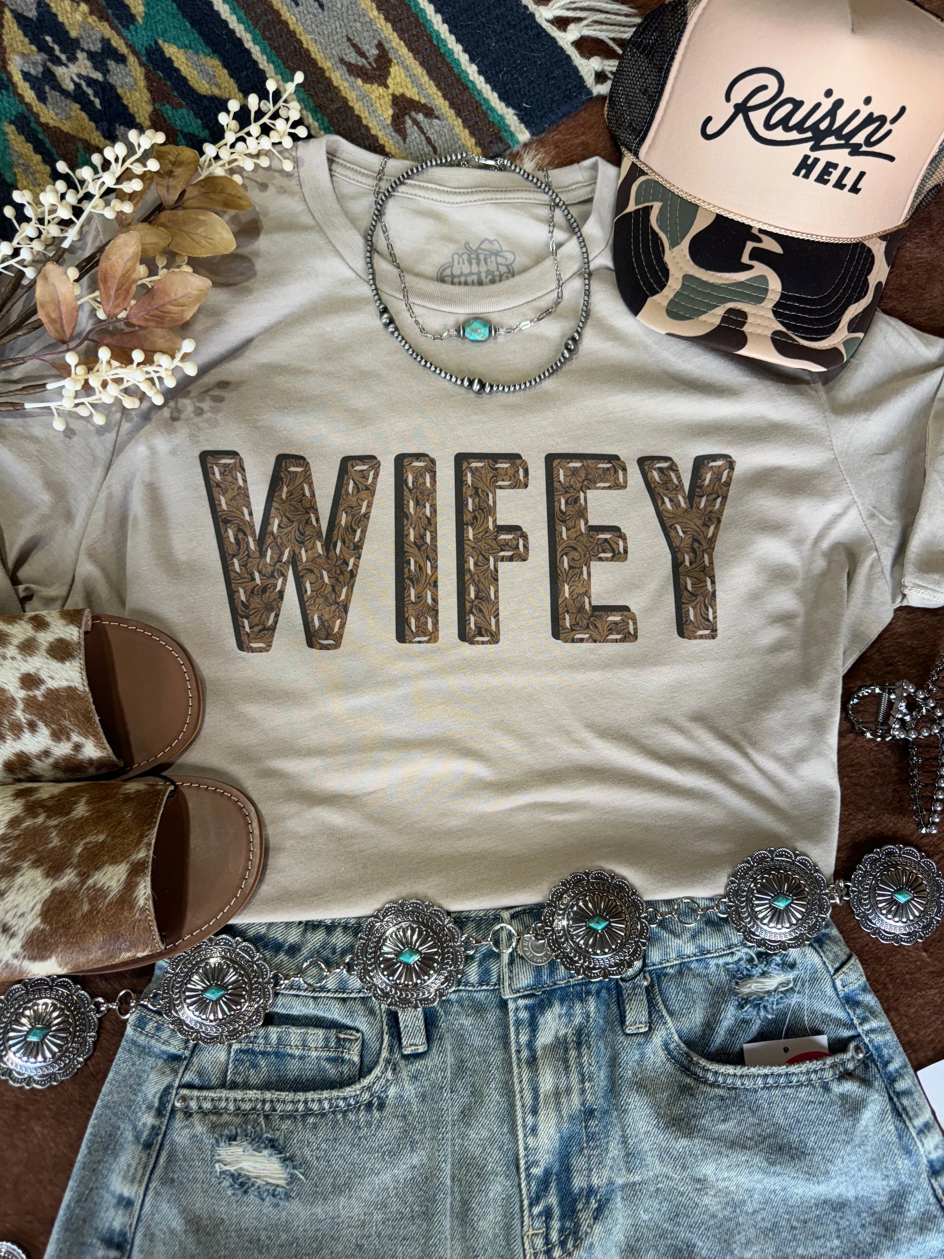 Wifey Graphic Tee sold by Buddy Love product image thumbnail 4